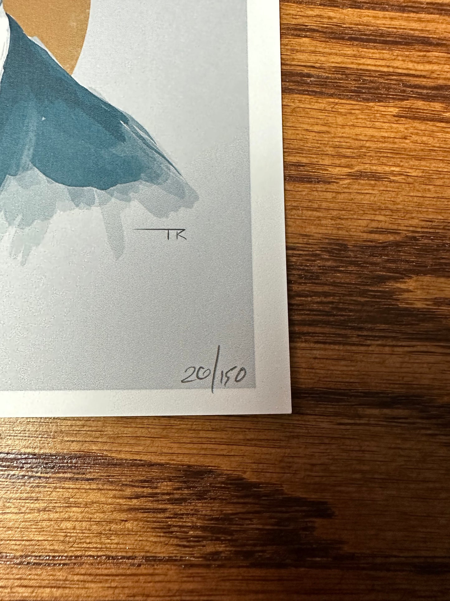 Tom Ralston - James Bond 007 Roger Moore Portrait 6x6 art print - detail image 3