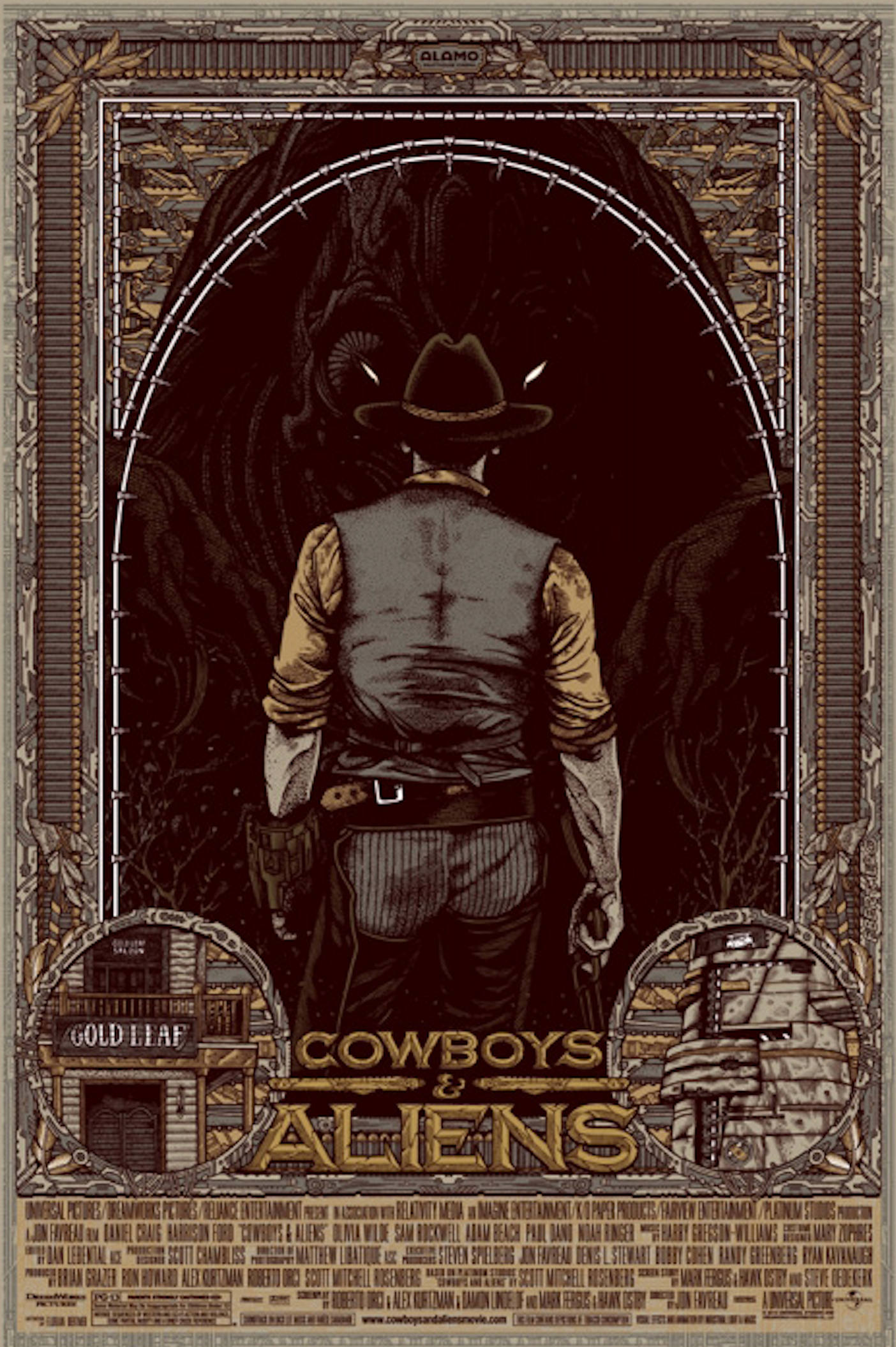 Florian Bertmer - Cowboys & Aliens 24x36 movie poster - detail image 8