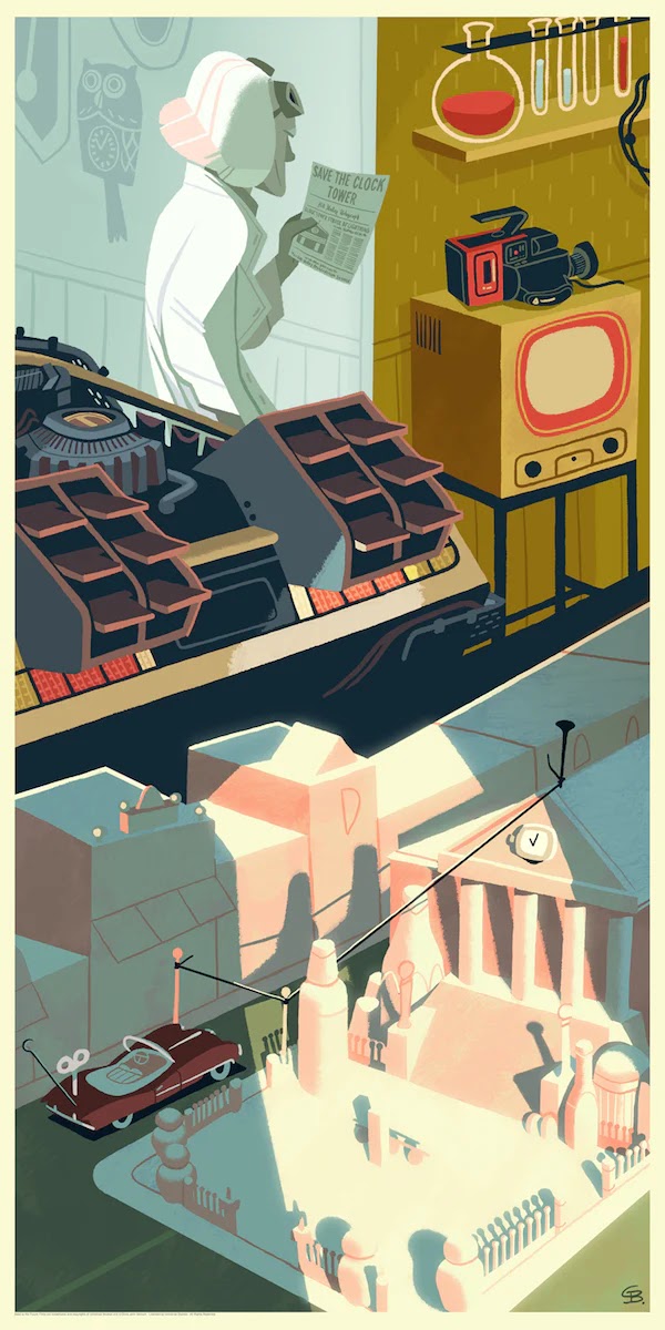 Glen Brogan - Back to the Future 12x24 movie poster - detail image 6