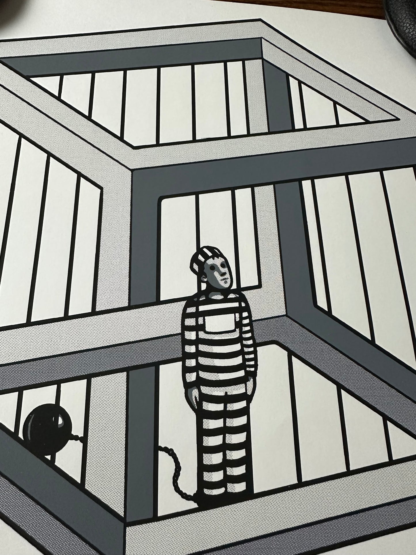 Unknown - Escher's Jail 12x12 art print - detail image 3