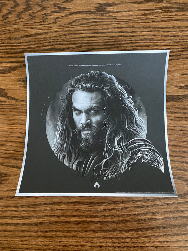 Jake Kontou - Zack Snyder’s Justice League Headshot Variant - Aquaman - 10x10 - Limited Edition Print
