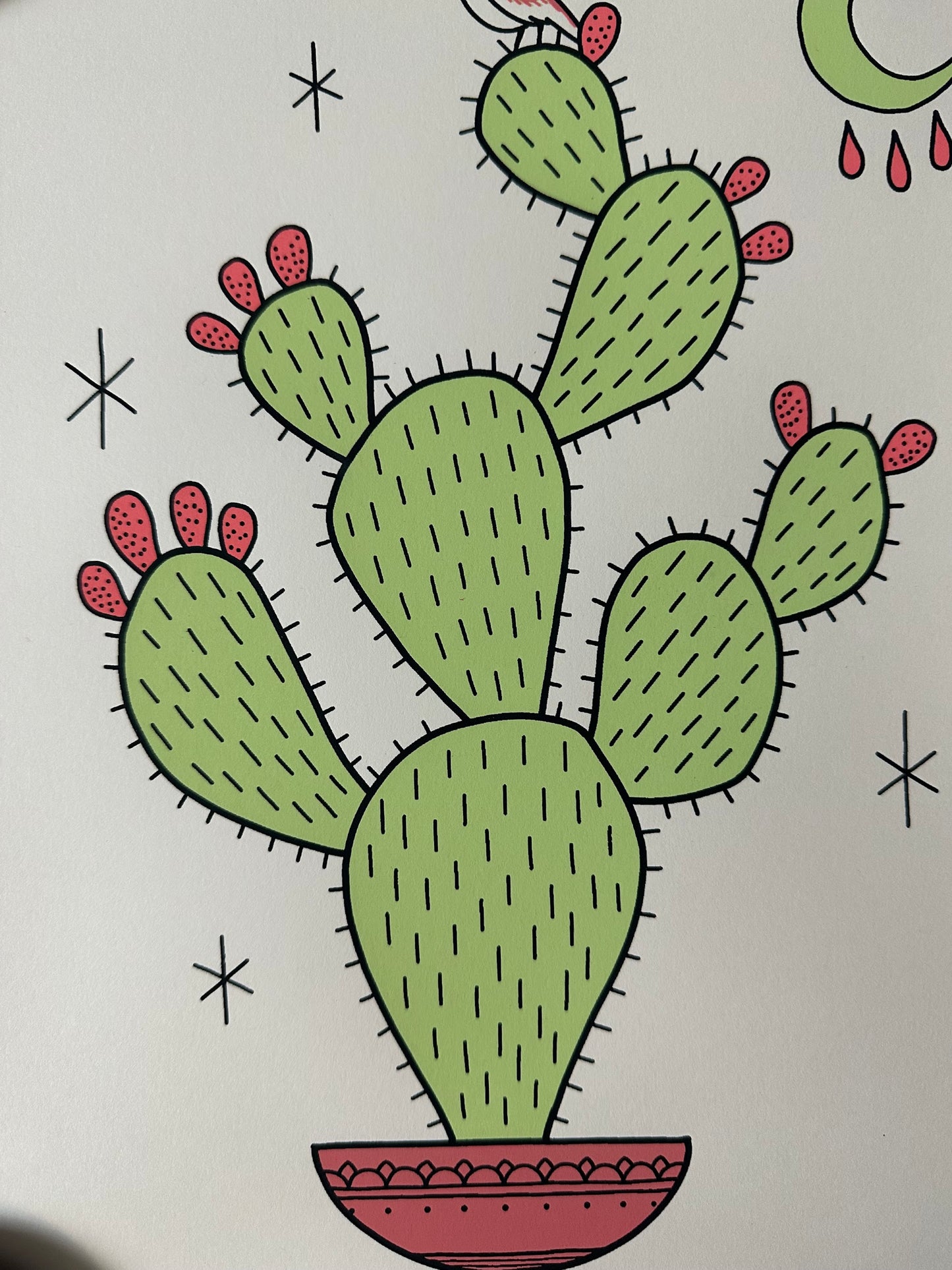 Nakatomic Inc - Cactus Art Print 11x14 art print - detail image 3