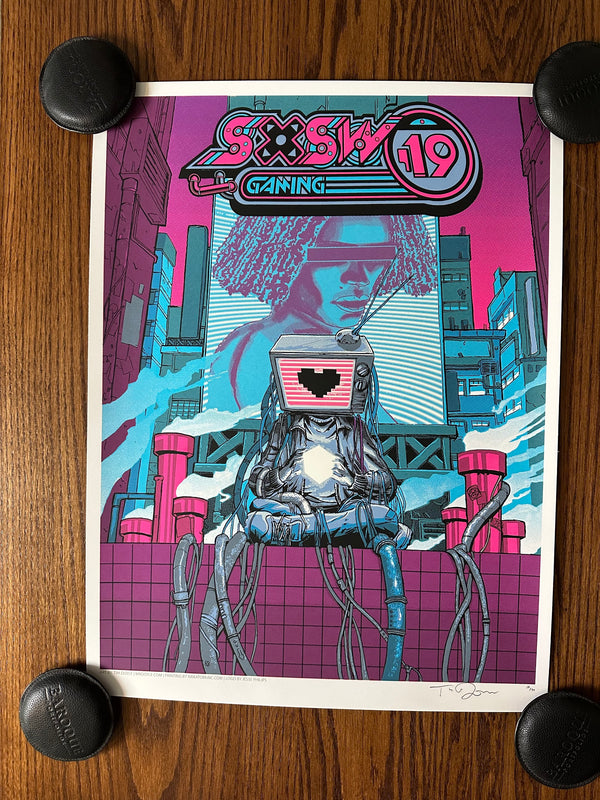 Tim Doyle - SXSW Austin Gaming Event Poster - 18x24 - Limited Edition Print