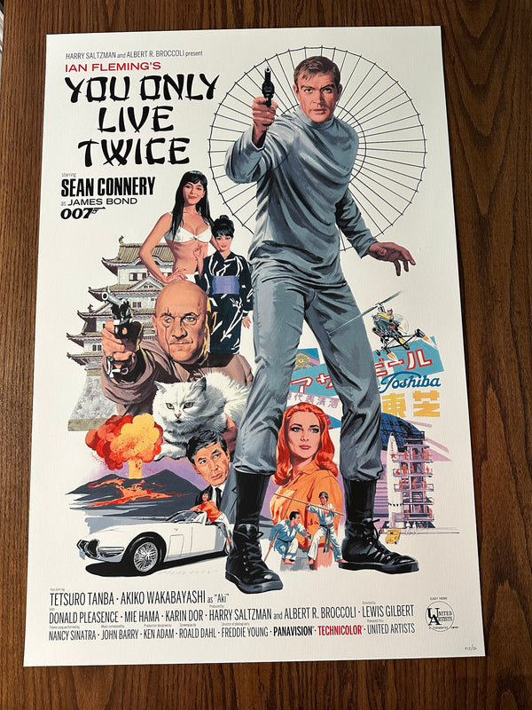 Paul Mann - James Bond You Only Live Twice - 24x36 - Limited Edition Poster