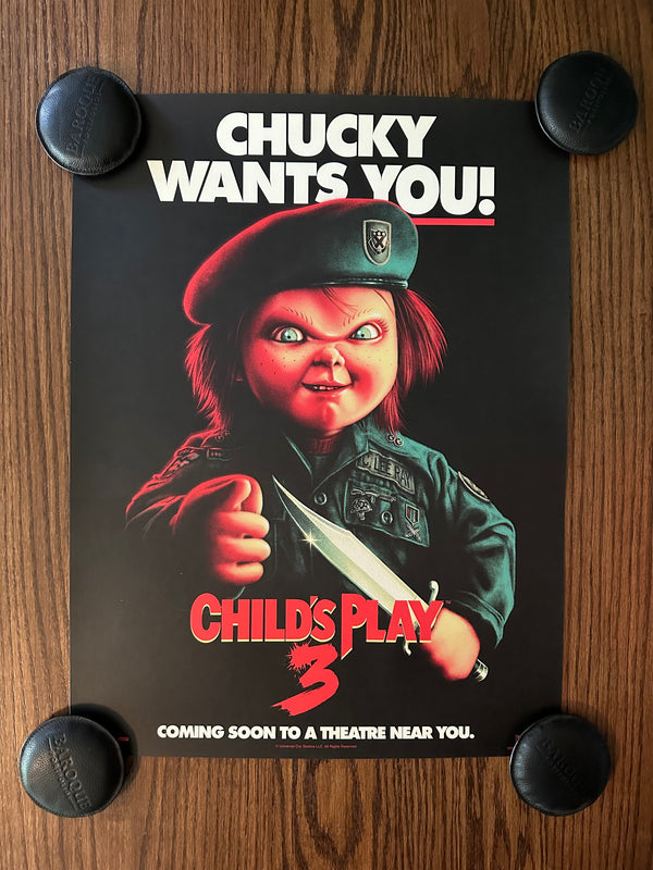 Matt Ryan Tobin - Child's Play 3 Chucky Wants You - 18x24 - Limited Edition Poster