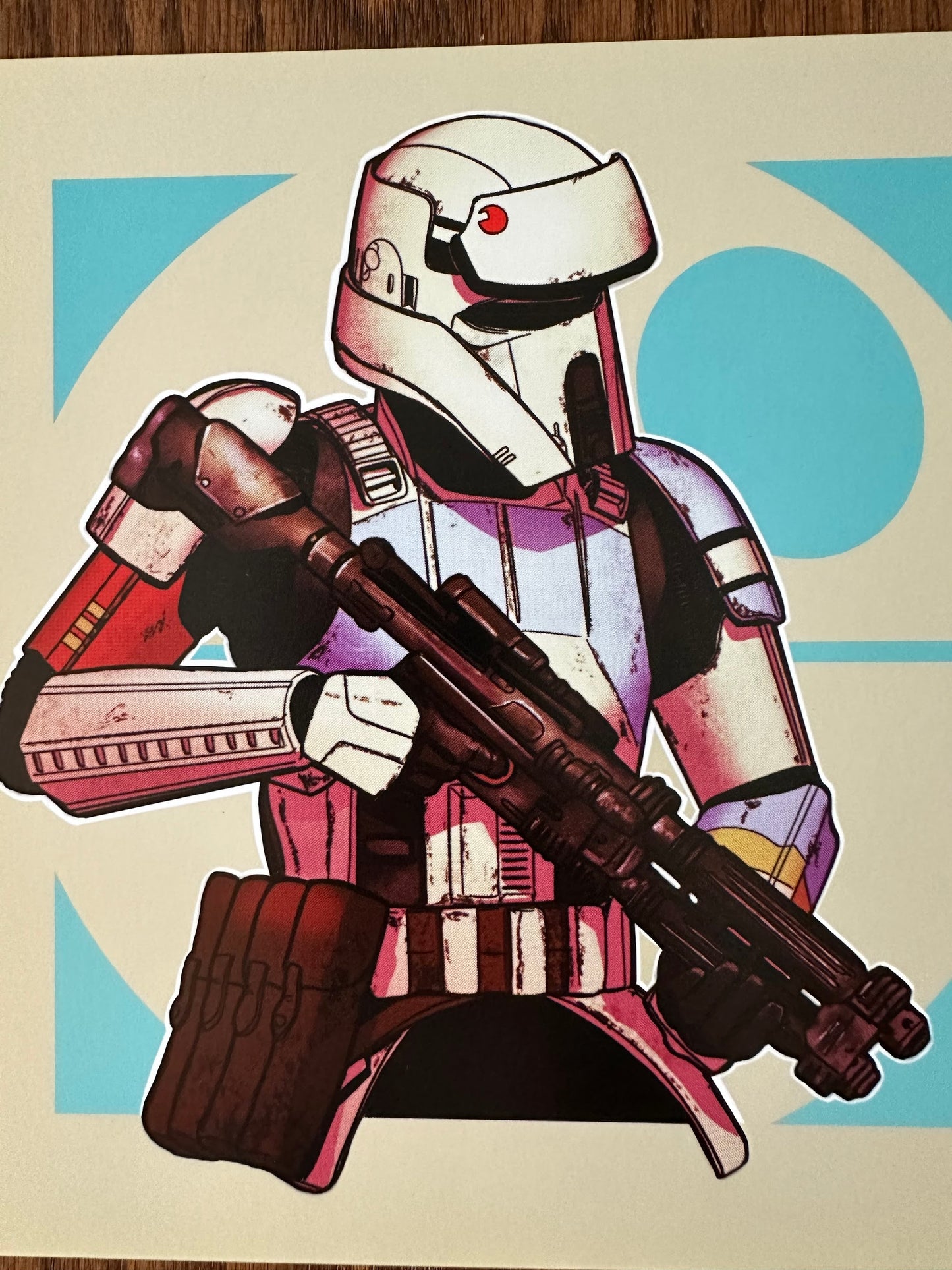 Tim Anderson - Clone Trooper Portrait 8x8 art print - detail image 3