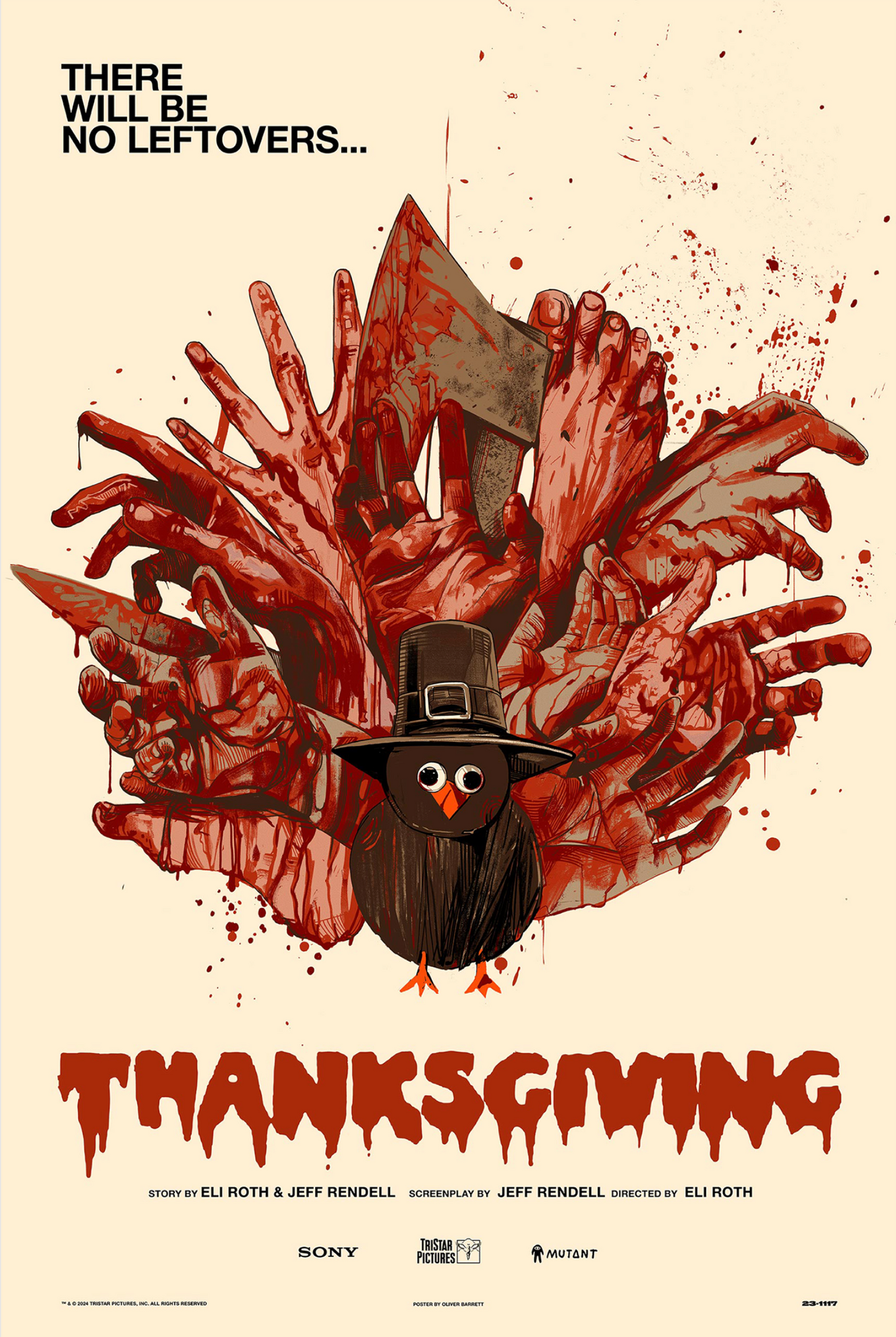 Oliver Barrett - Thanksgiving 24x36 movie poster - detail image 5