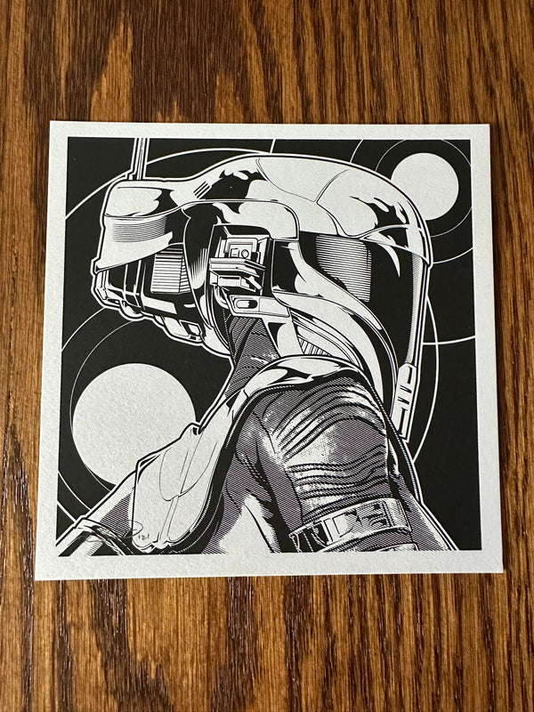 Joshua Budich - Star Wars Zori Bliss Silver Variant LE Art Print - 6 x 6