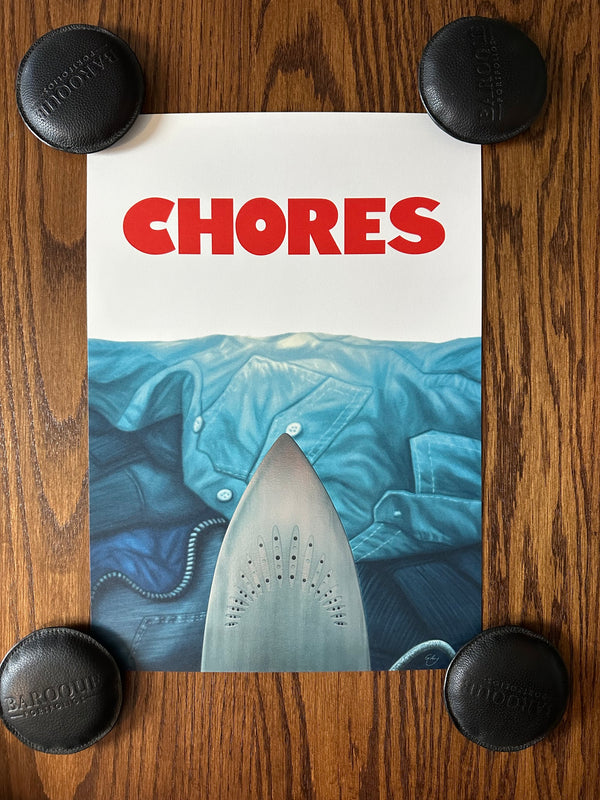 Sam Gilbey - Jaws Chores Foil - 11.6x16.5 - Limited Edition Print