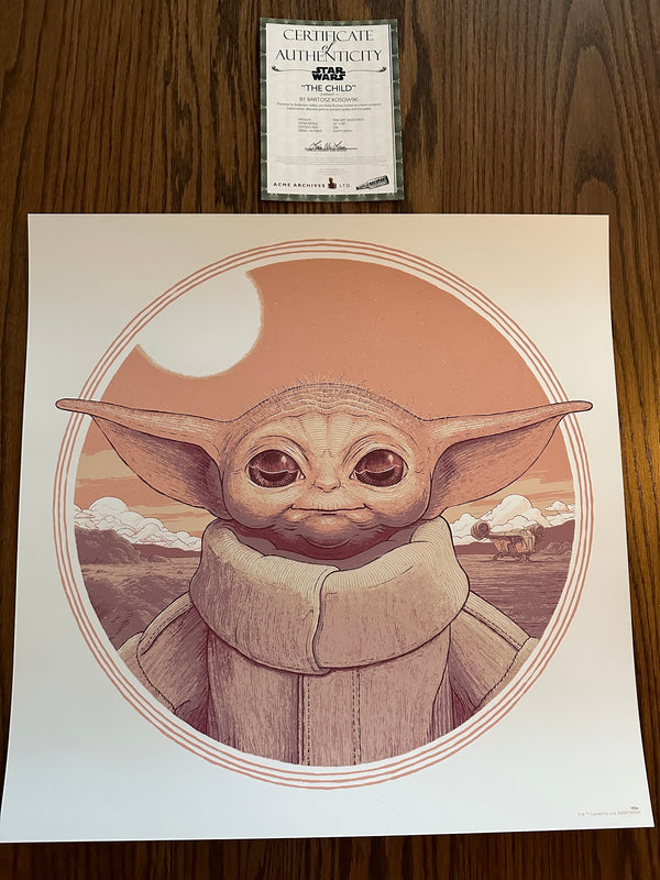 Bartosz Kosowski - The Child Variant (White) - 20x20 - Limited Edition Poster