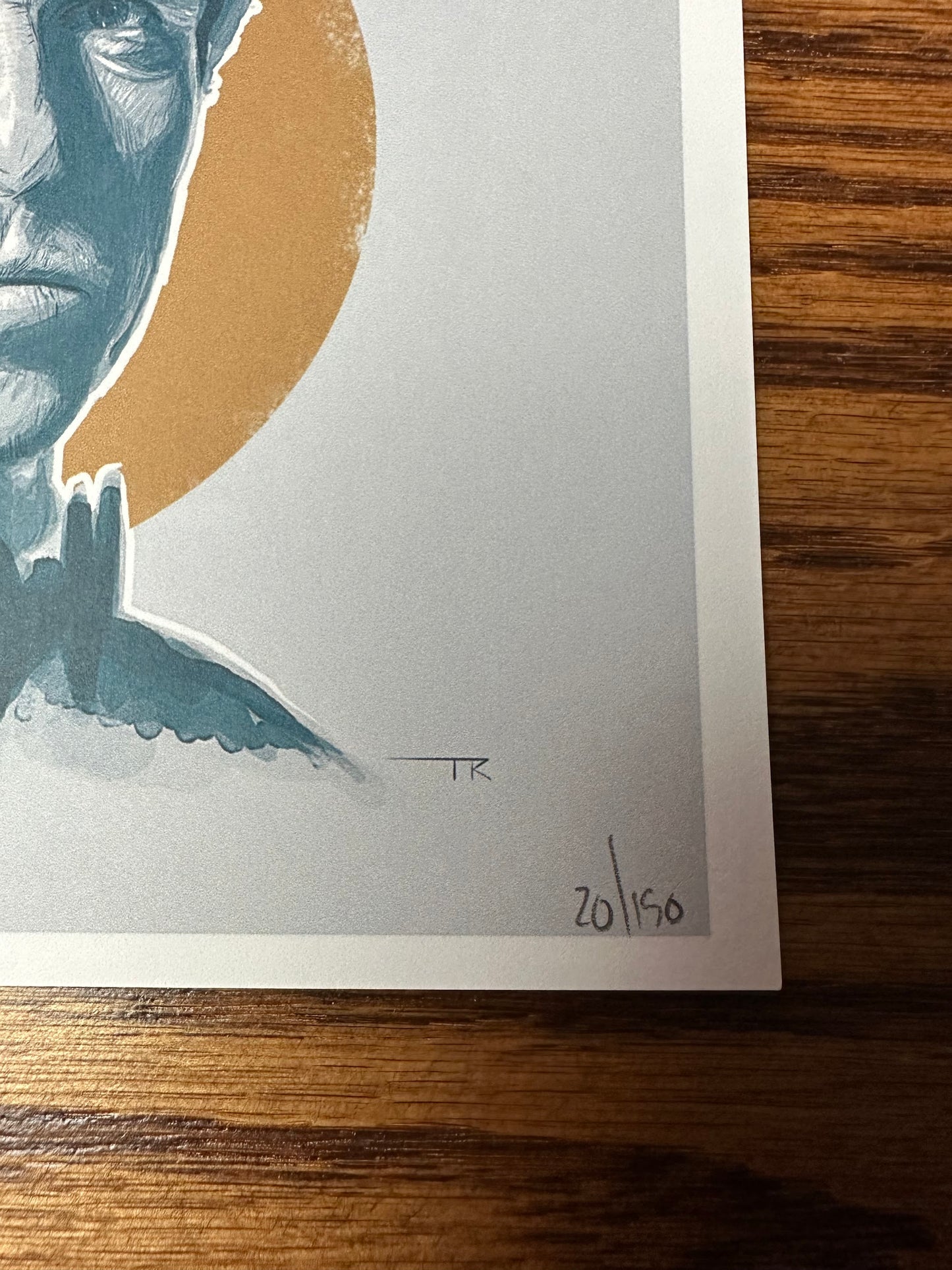 Tom Ralston - James Bond 007 Pierce Brosnan Portrait 6x6 art print - detail image 3