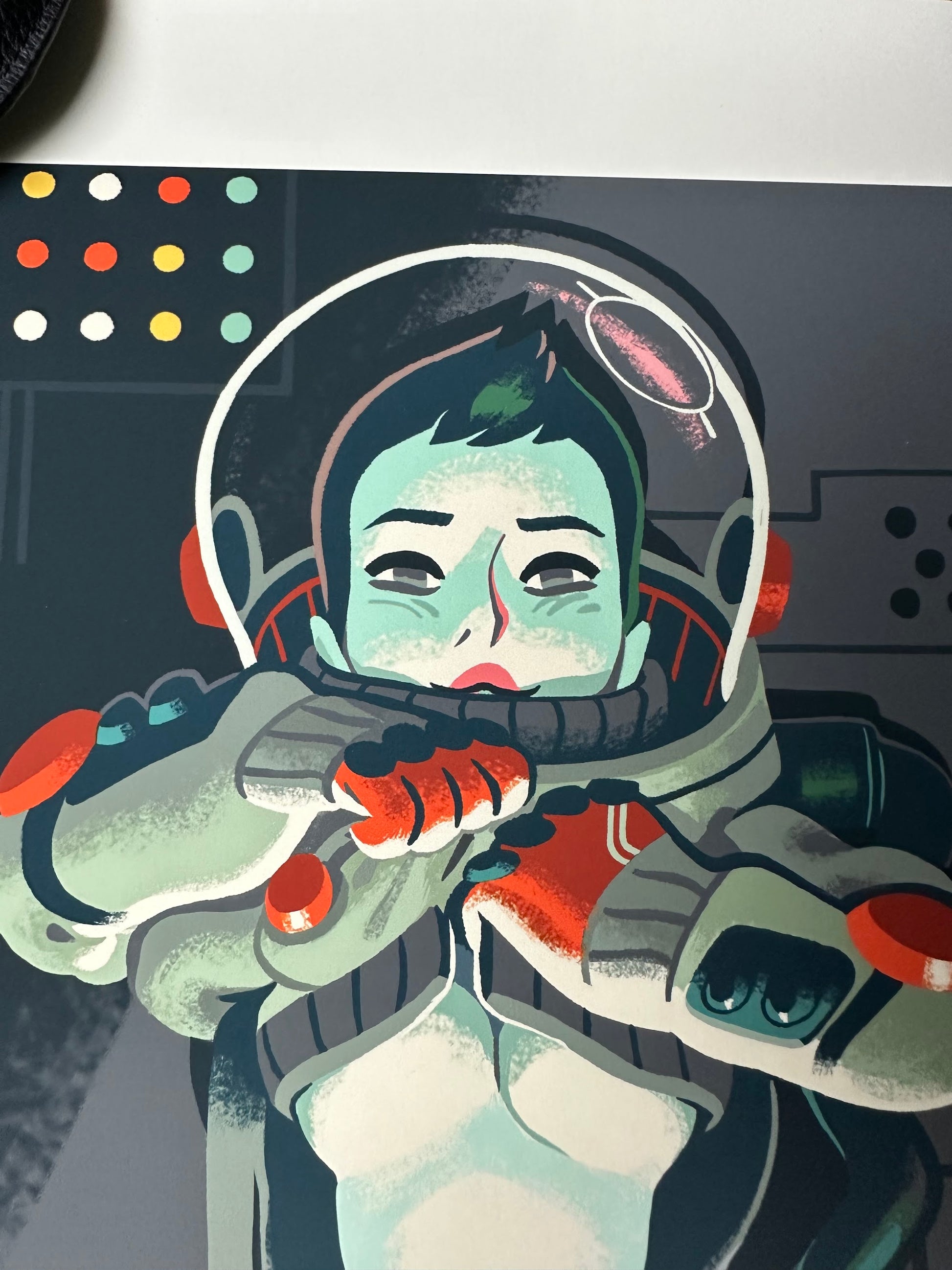 Glen Brogan - Astronaut Pin-Up Girl 11x14 art print - detail image 2