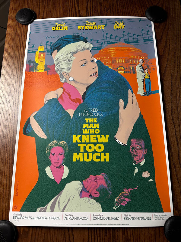 Jack Durieux - The Man Who Knew Too Much LE Movie Poster Art Print - 24 x 36
