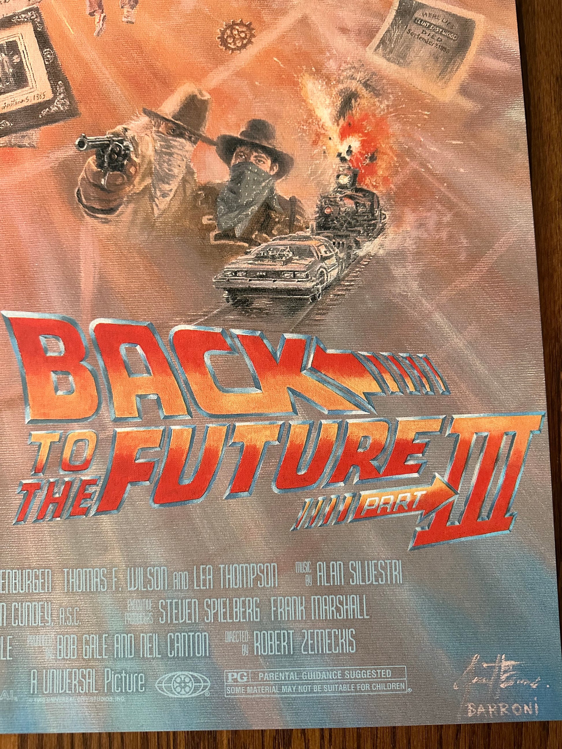 Gustavo Barroni - Back to the Future III 24x36 movie poster - detail image 7