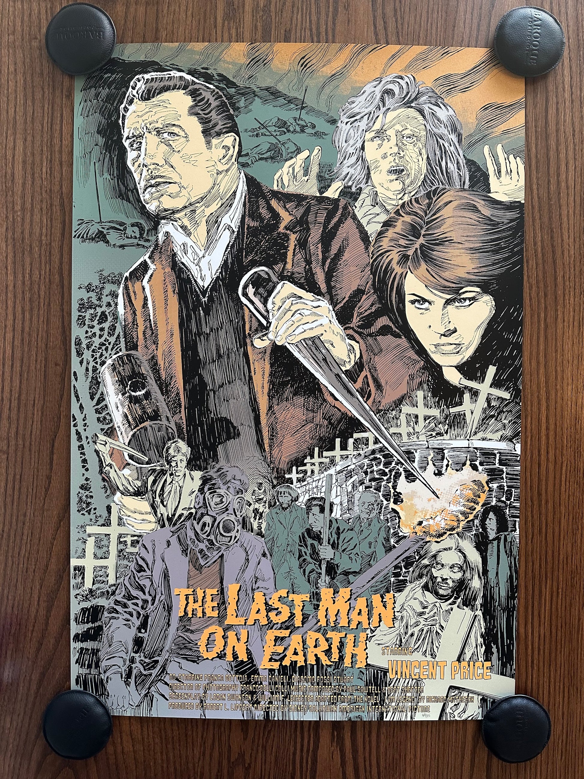 Tom Mandrake - The Last Man on Earth 24x36 movie poster