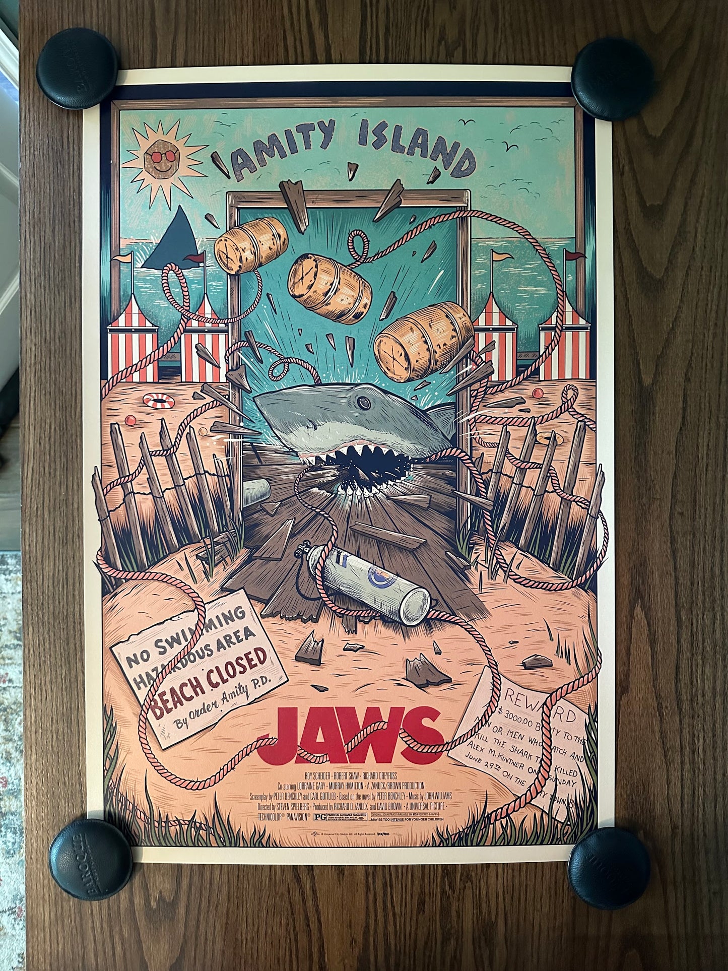 Sam Dunn - Jaws 24x36 movie poster