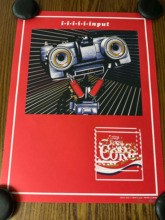 T-Bone & Ajax - Short Circuit Johnny 5 Coca Cola Ad 19x25 movie poster