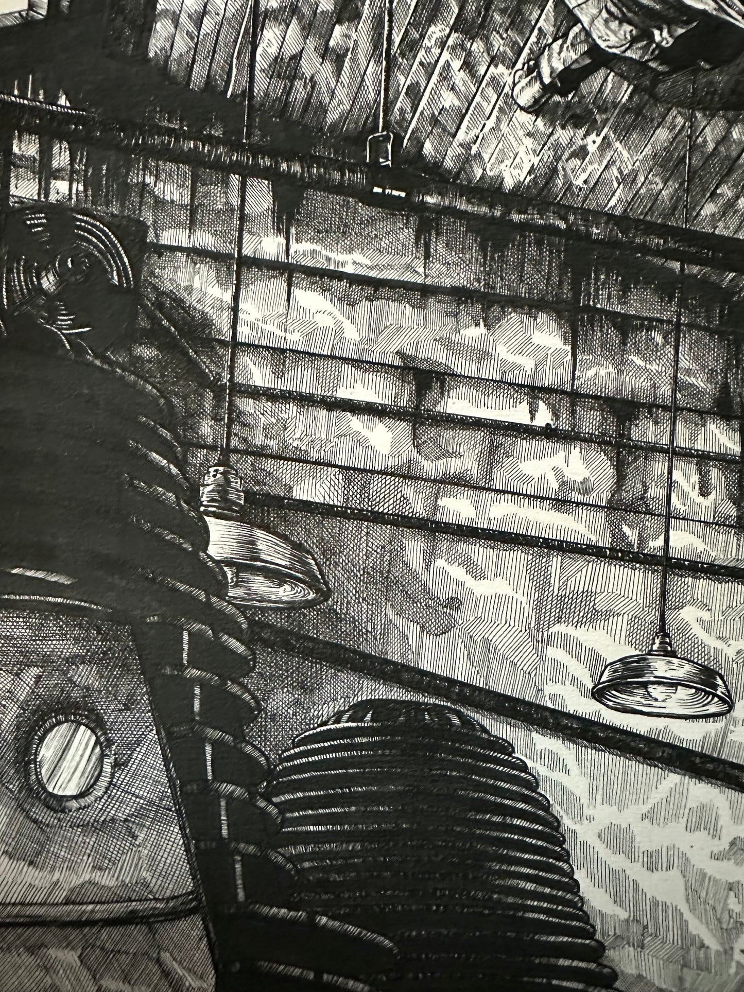 Nathan Chesshir - The Creeping Terror 16x12 art print - detail image 3