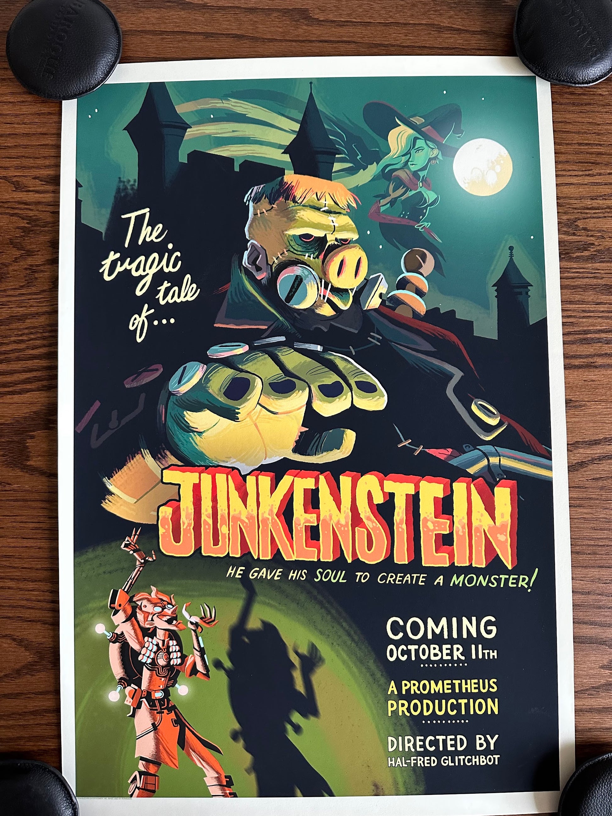 Glen Brogan - Junkenstein 16x24 movie poster
