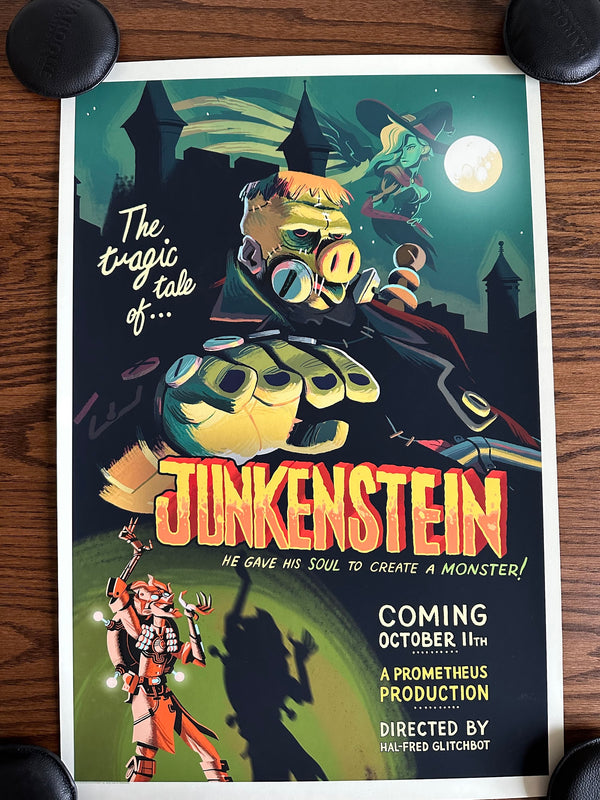 Glen Brogan - Junkenstein Limited Edition Poster Art Print - 16 x 24