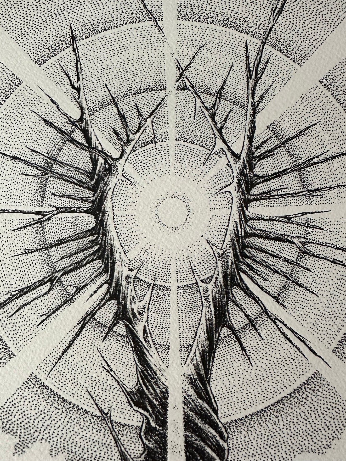 Giuseppe Balestra - Lord of the Rings Eye of Sauron 11.6x16.5 art print - detail image 2
