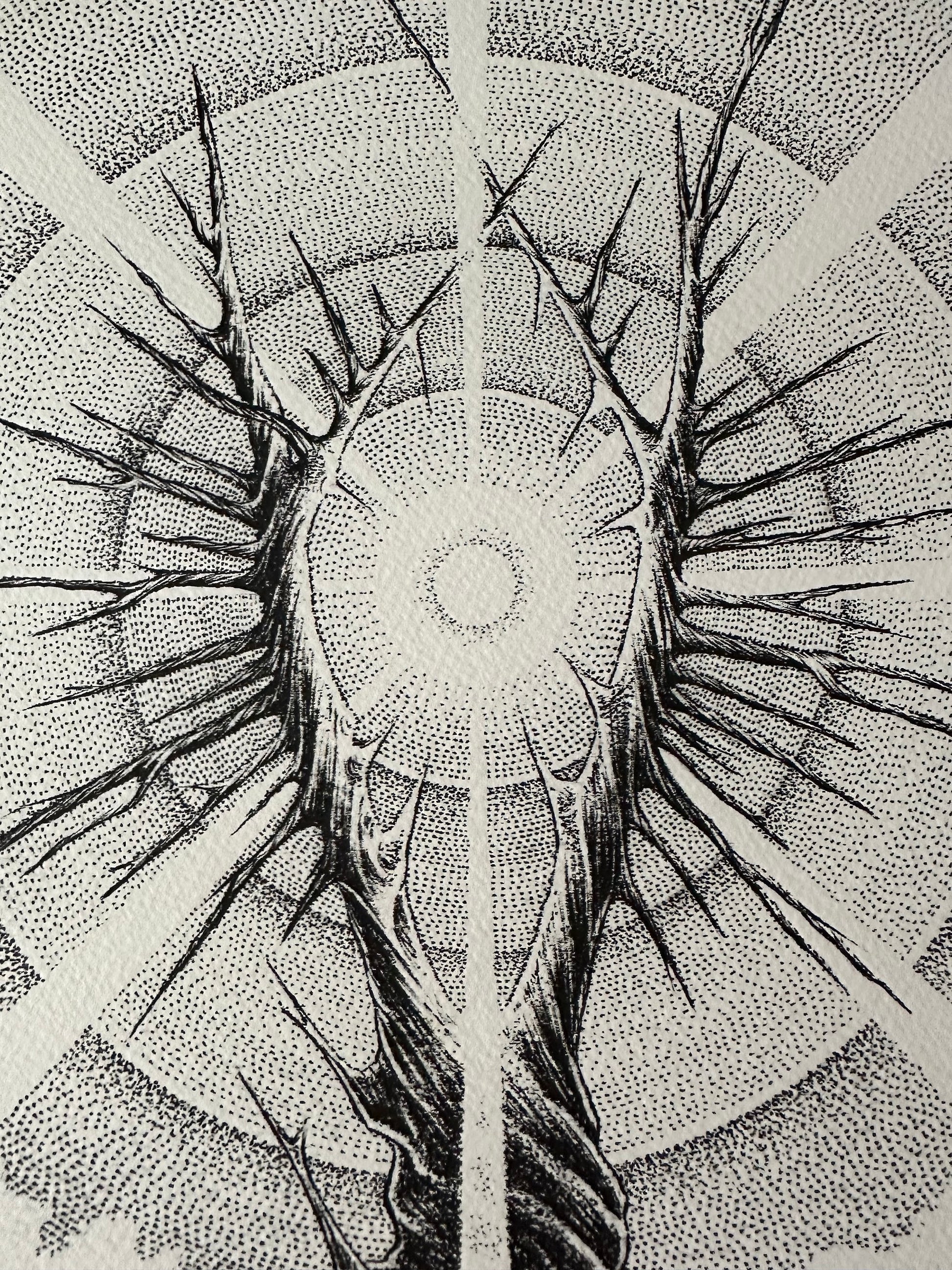Giuseppe Balestra - Lord of the Rings Eye of Sauron 11.6x16.5 art print - detail image 2