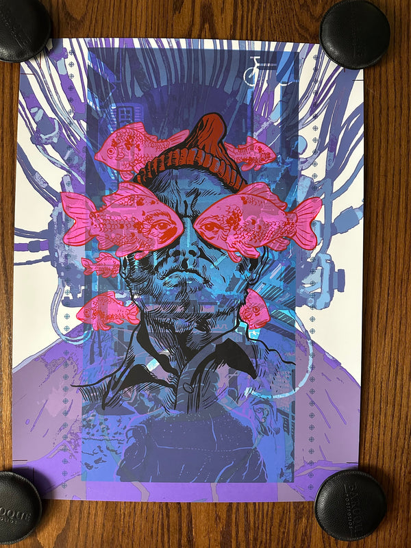 Tim Doyle - Bill Murray Life Aquatic Test Print - 18x24 - Limited Edition Print