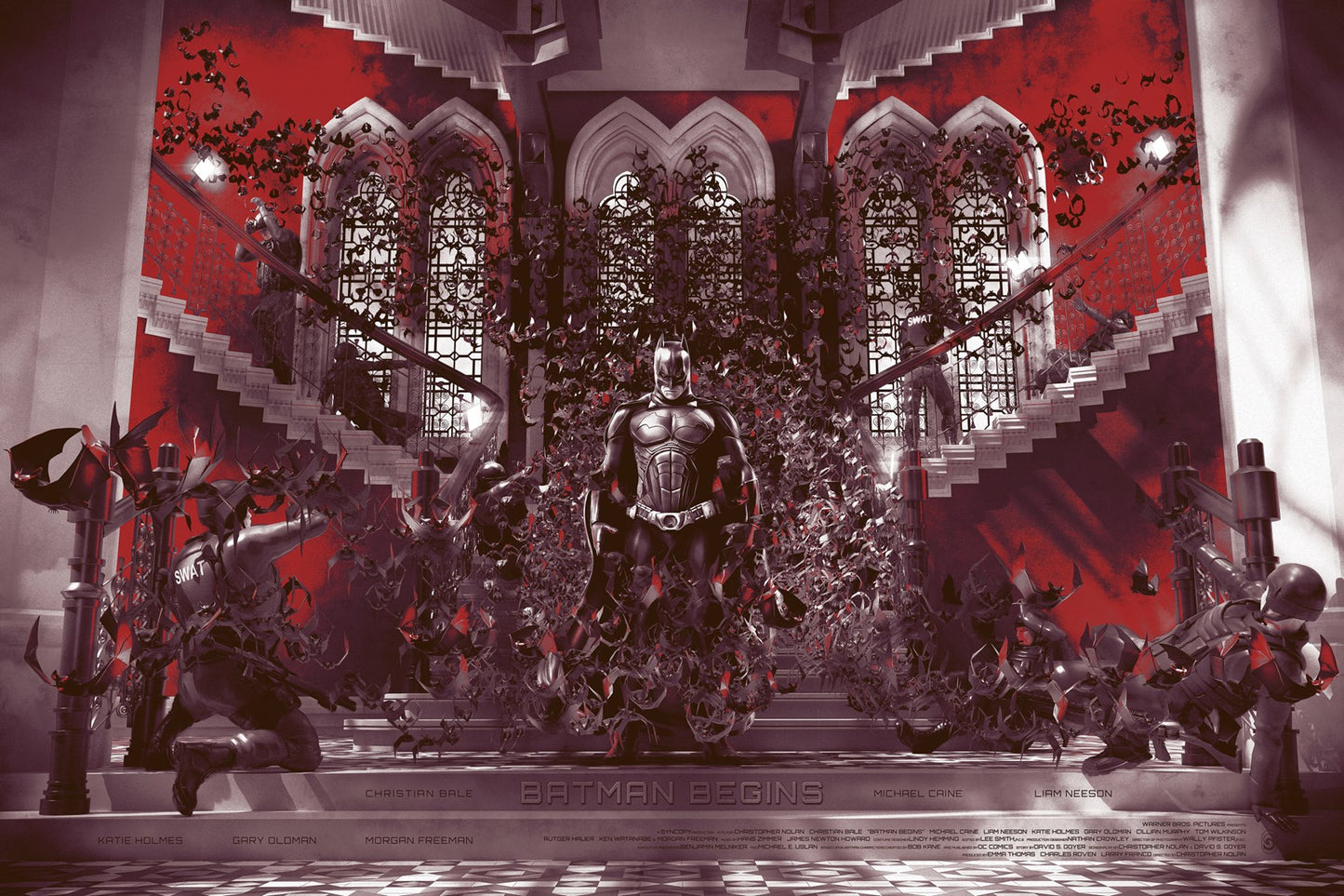 Chris Skinner - Batman Begins 36x24 movie poster - detail image 8