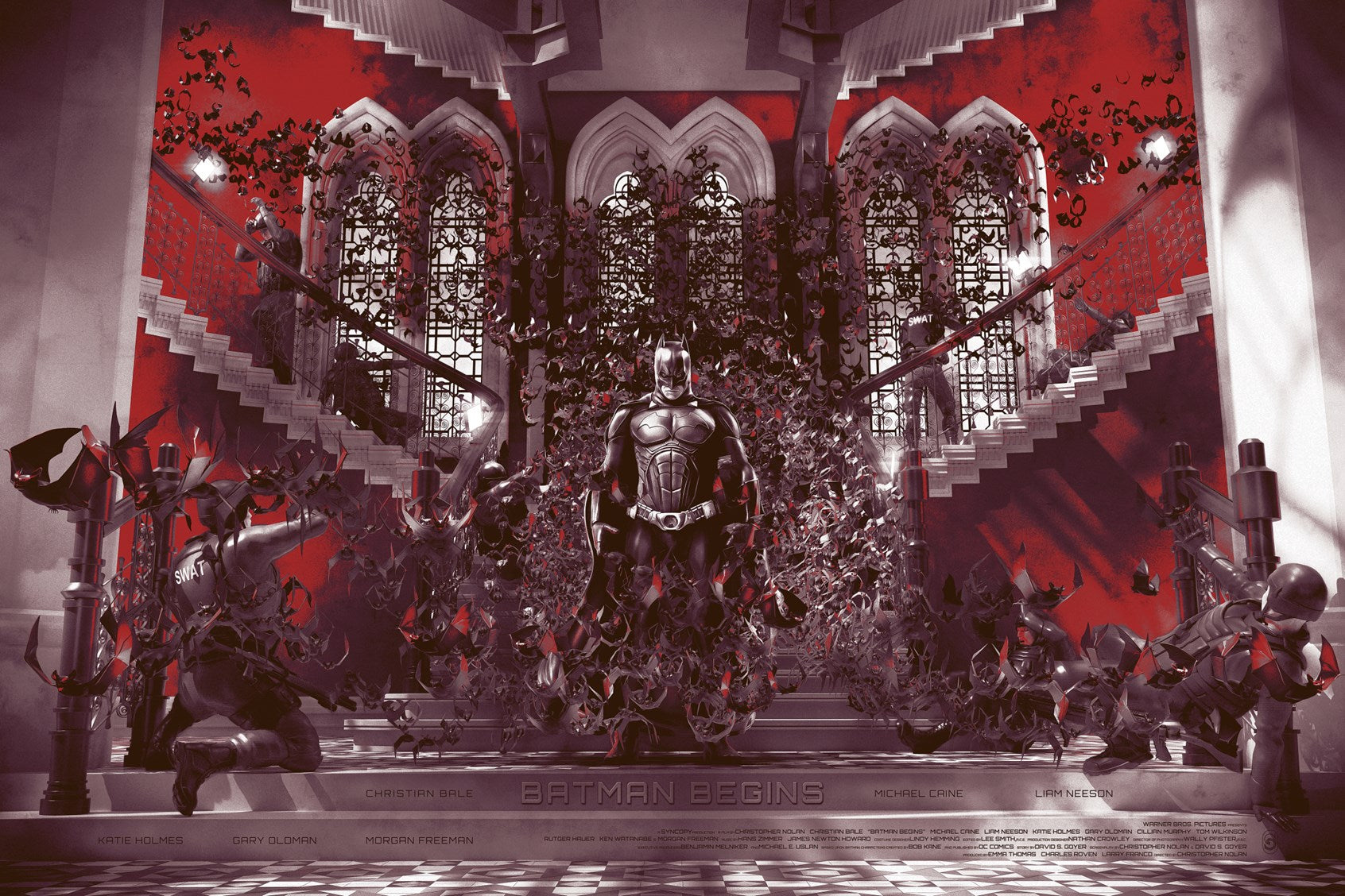 Chris Skinner - Batman Begins 36x24 movie poster - detail image 8