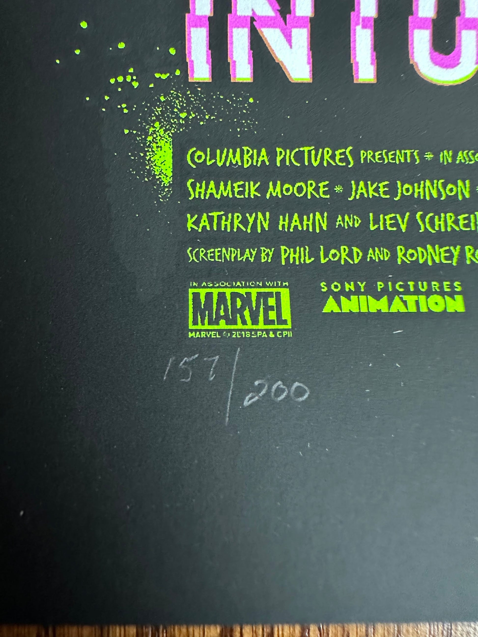 Anthony Petrie - Spider-Man Into the Spider-verse 24x36 movie poster - detail image 8