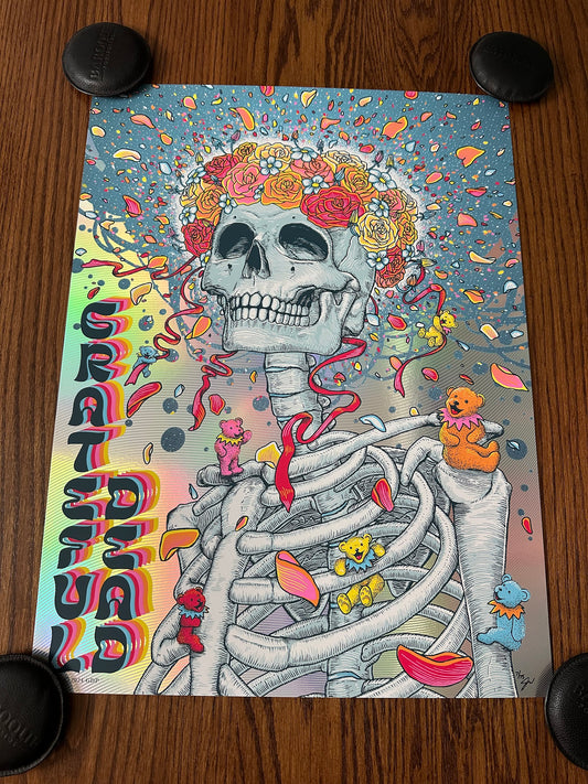 Max Wesoloski - Grateful Dead Rainbow Swirl Foil 18x24 movie poster