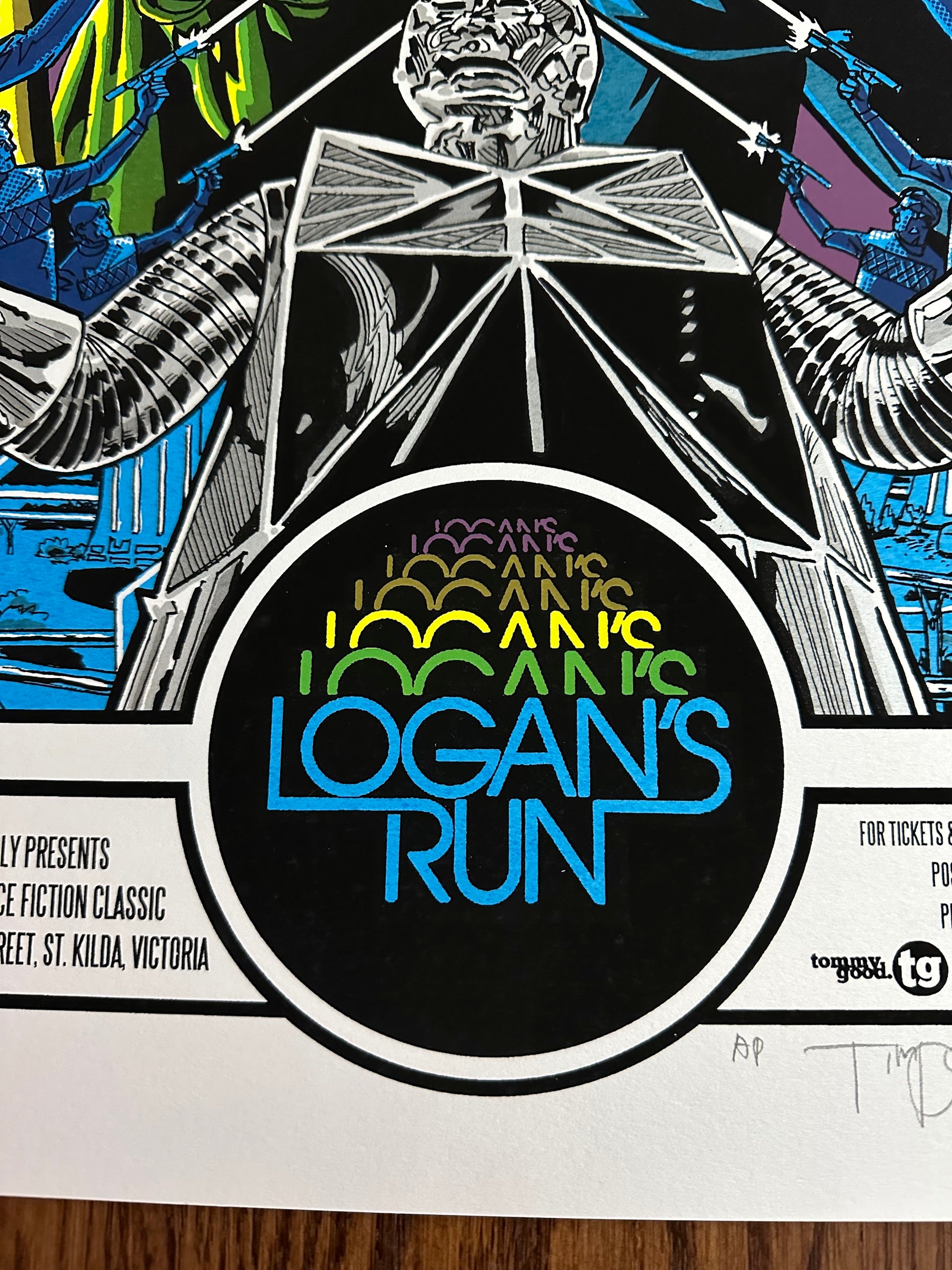 Tim Doyle - Logan's Run Variant 16x26 movie poster - detail image 2