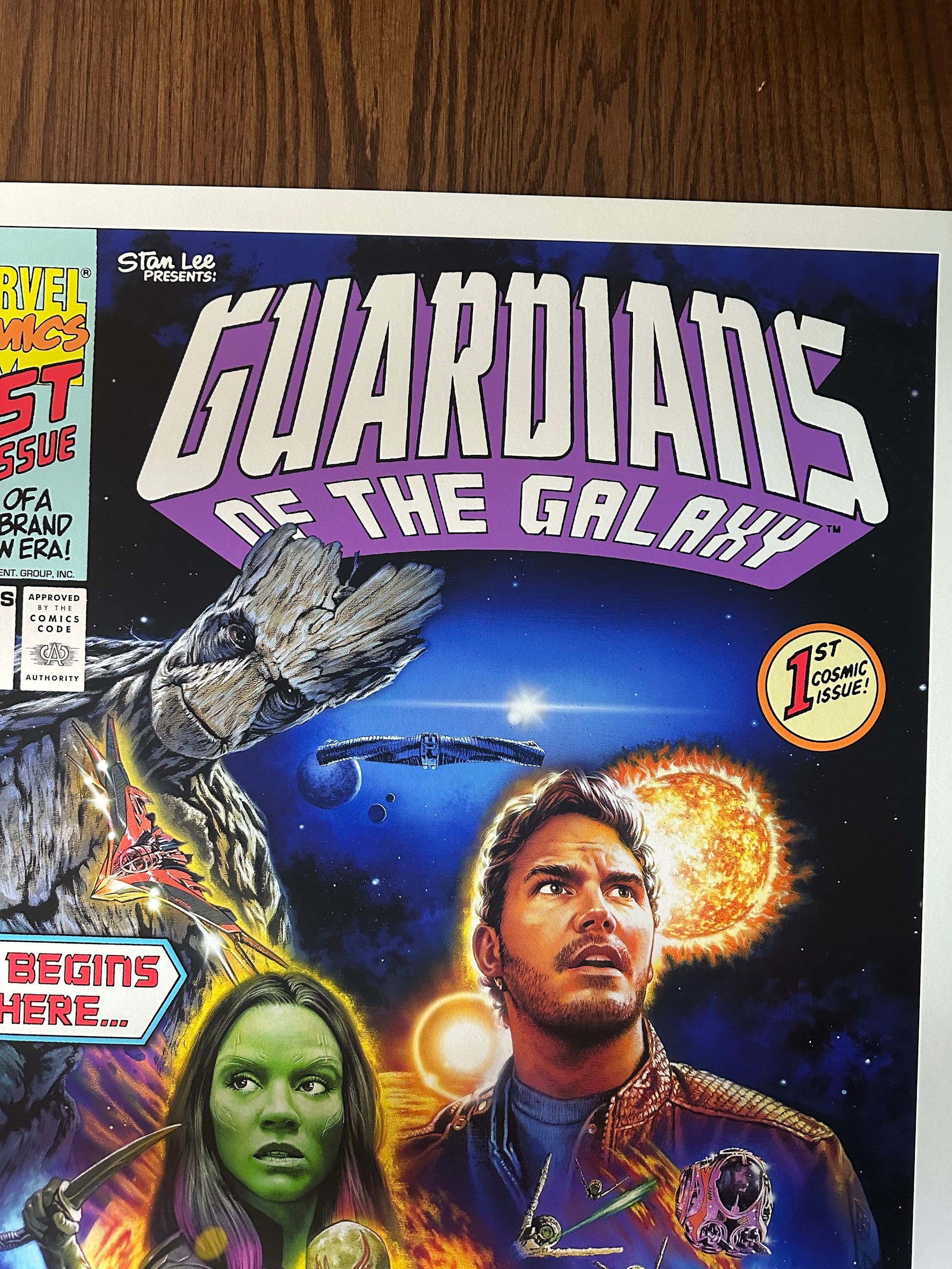 Roger Motzkus - Guardians of the Galaxy Cosmic Comic Variant 24x36 movie poster - detail image 2