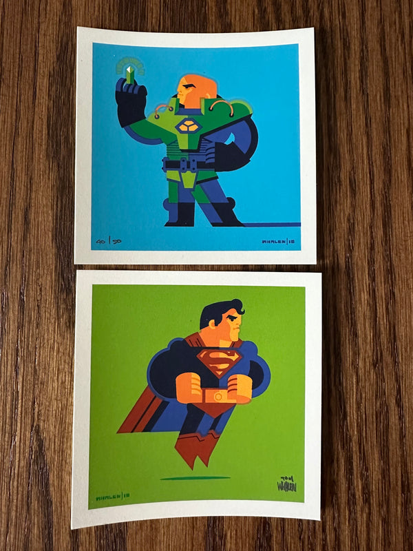Tom Whalen - Clark vs. Lex - 4x4 - Limited Edition Print