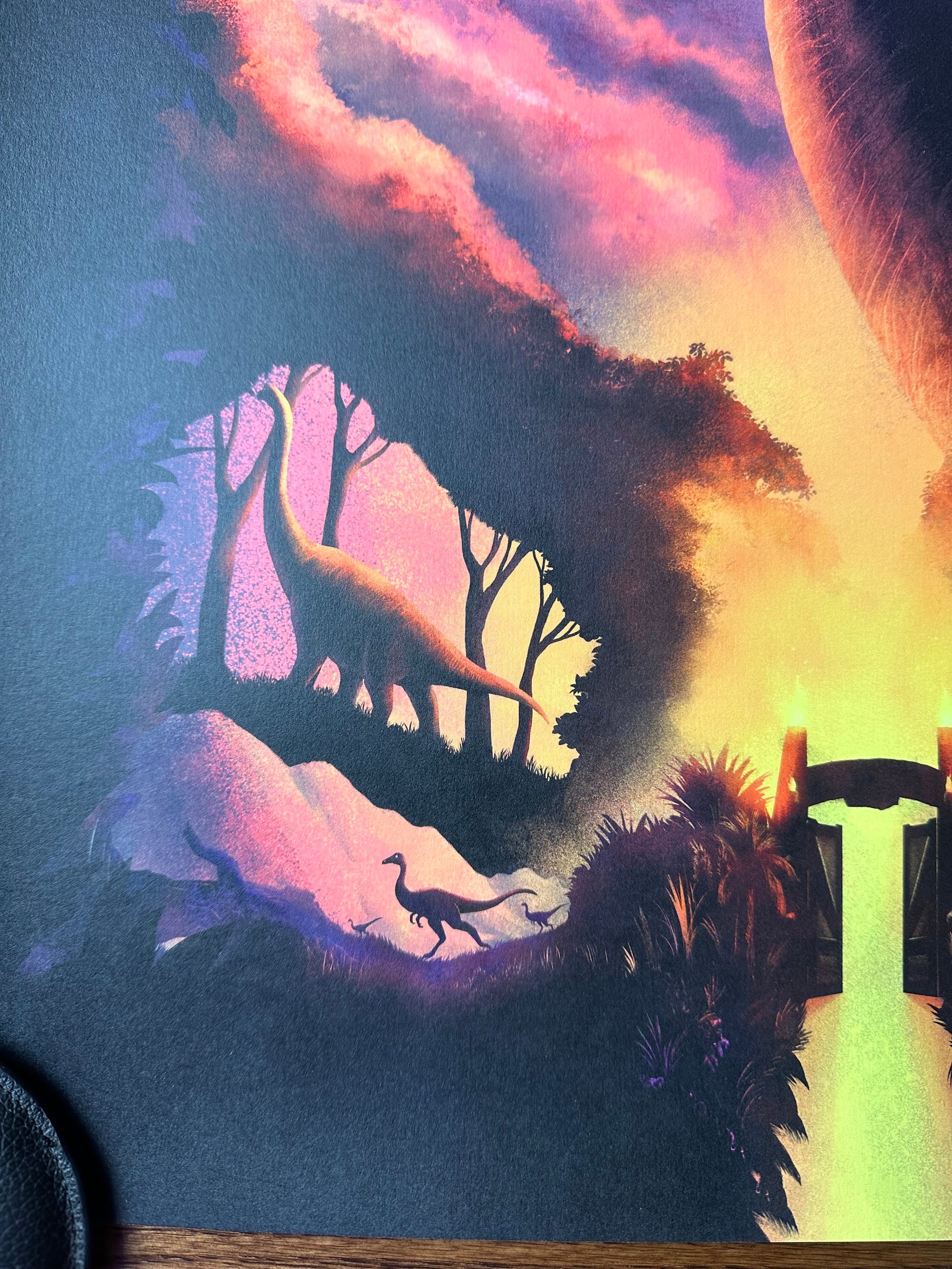 Carly AF - Jurassic Park Brachiosaurus 16.5x23.4 art print - detail image 4