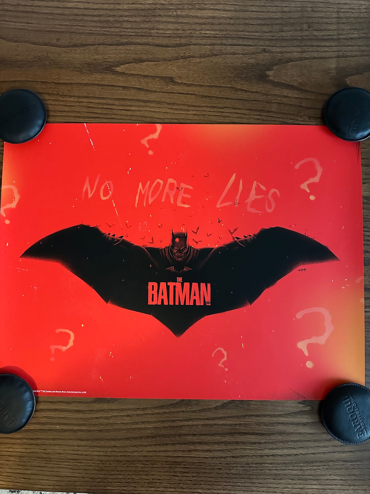 Doaly - The Batman Red Variant 24x18 movie poster