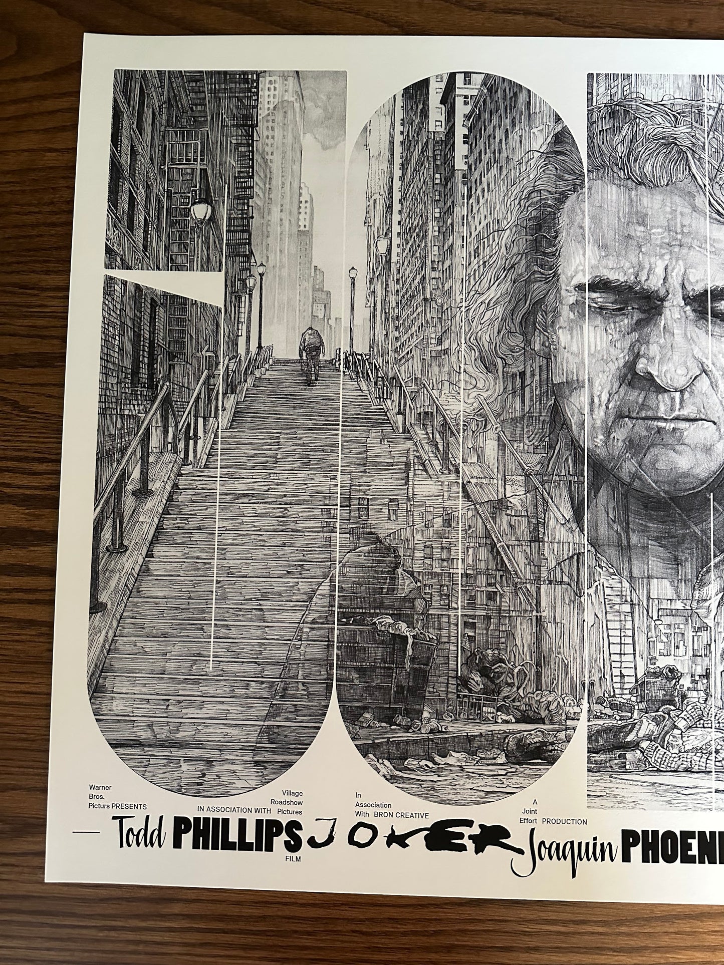 Krzysztof Domardzki - Joker Arthur Pencil Variant 36x24 movie poster - detail image 2