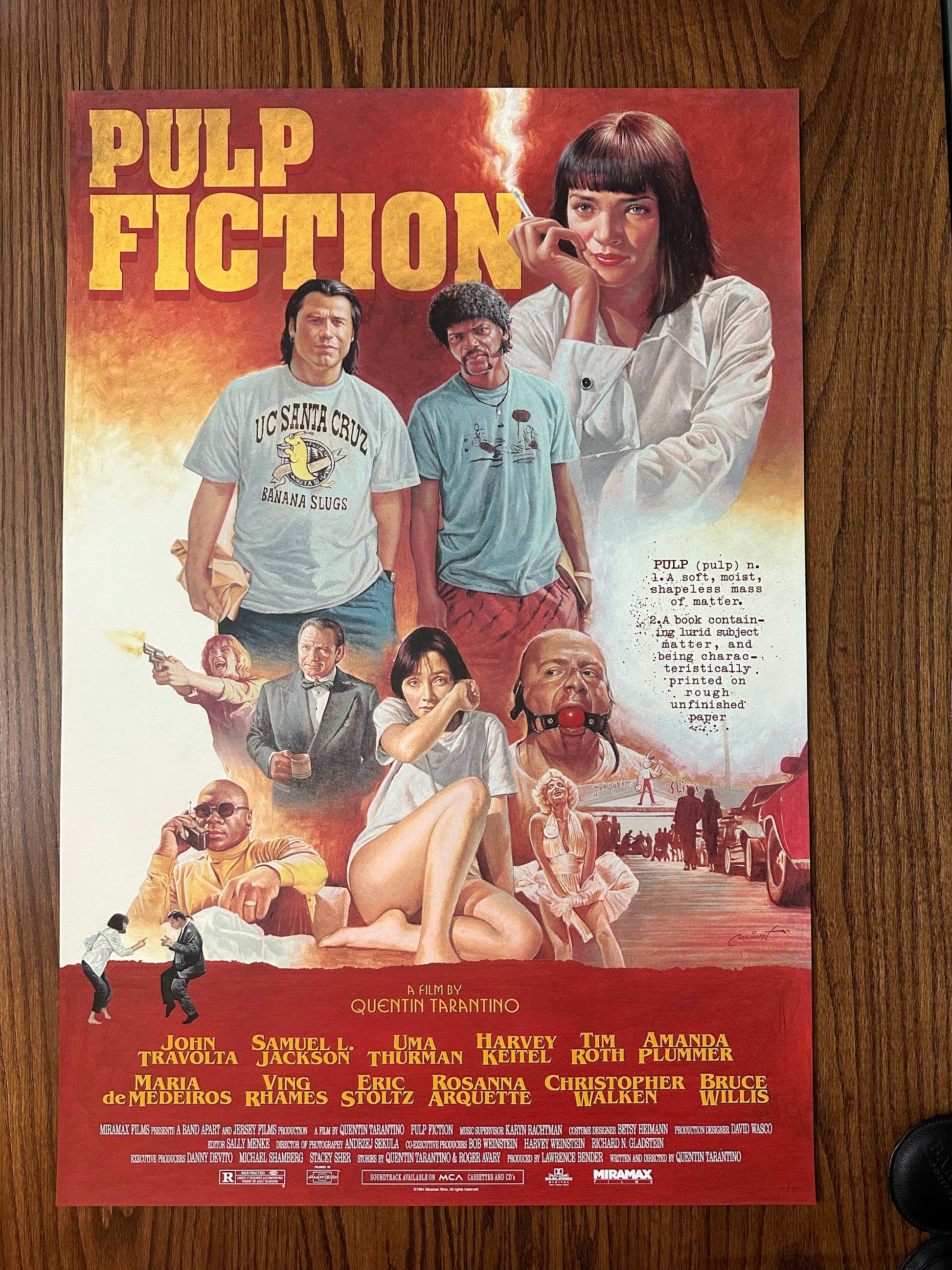 Wiwat - Pulp Fiction Variant 24x36 movie poster