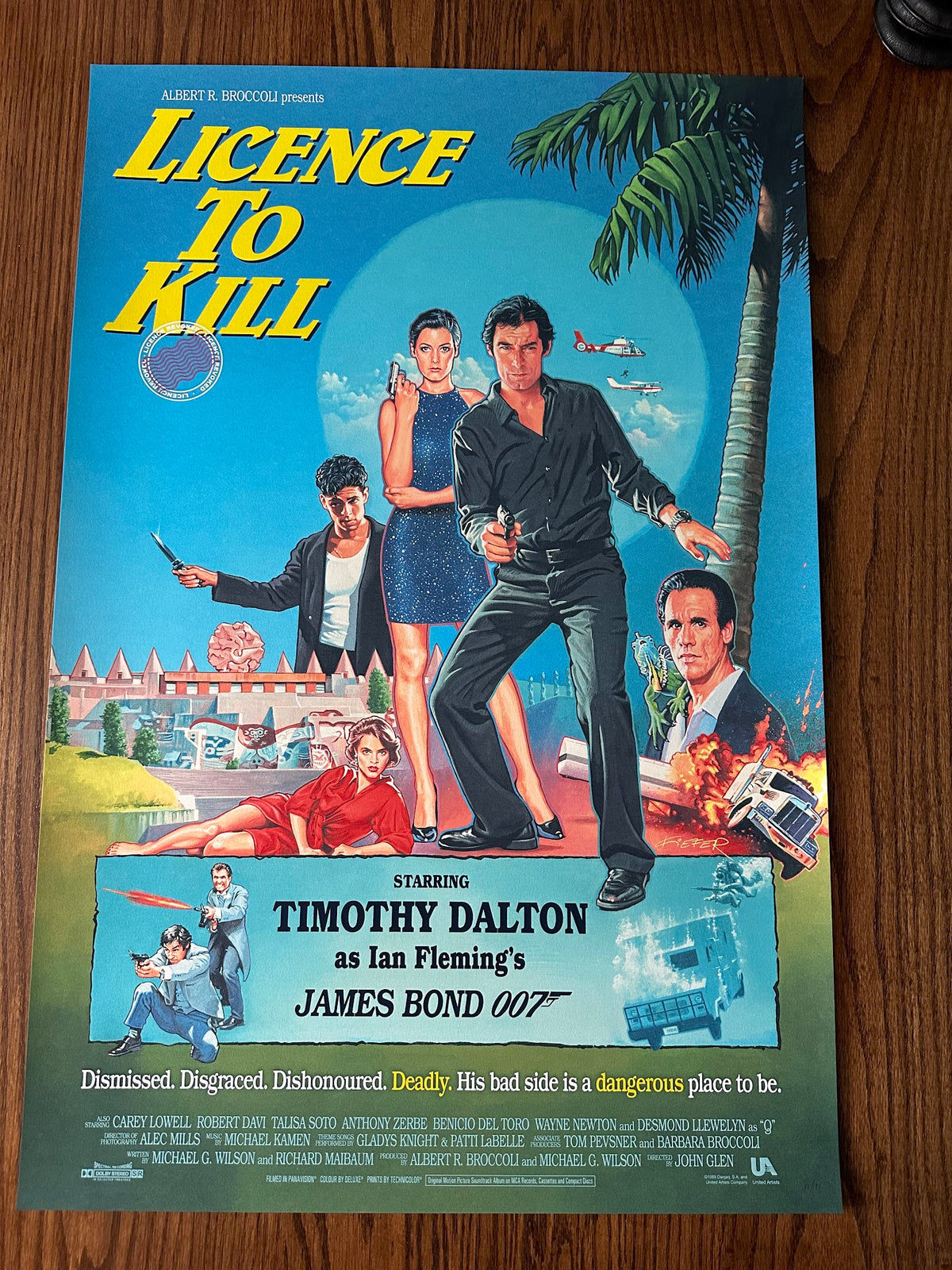 Alfons Kiefer - James Bond Licence to Kill - 24x36 - Limited Edition Poster
