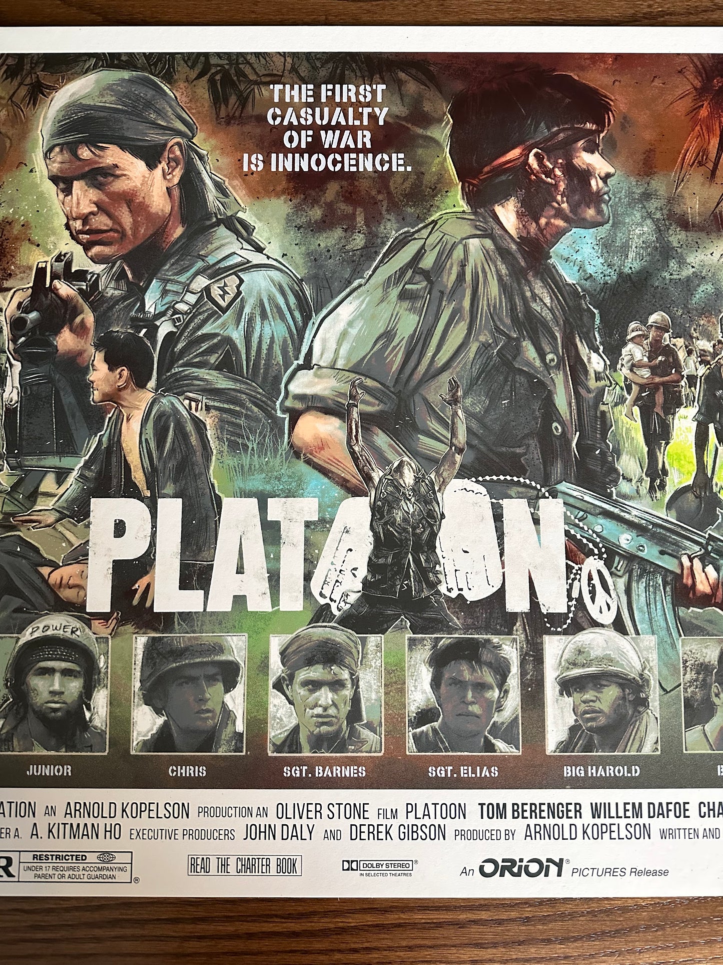 Vlad Rodriguez - Platoon 36x24 movie poster - detail image 3