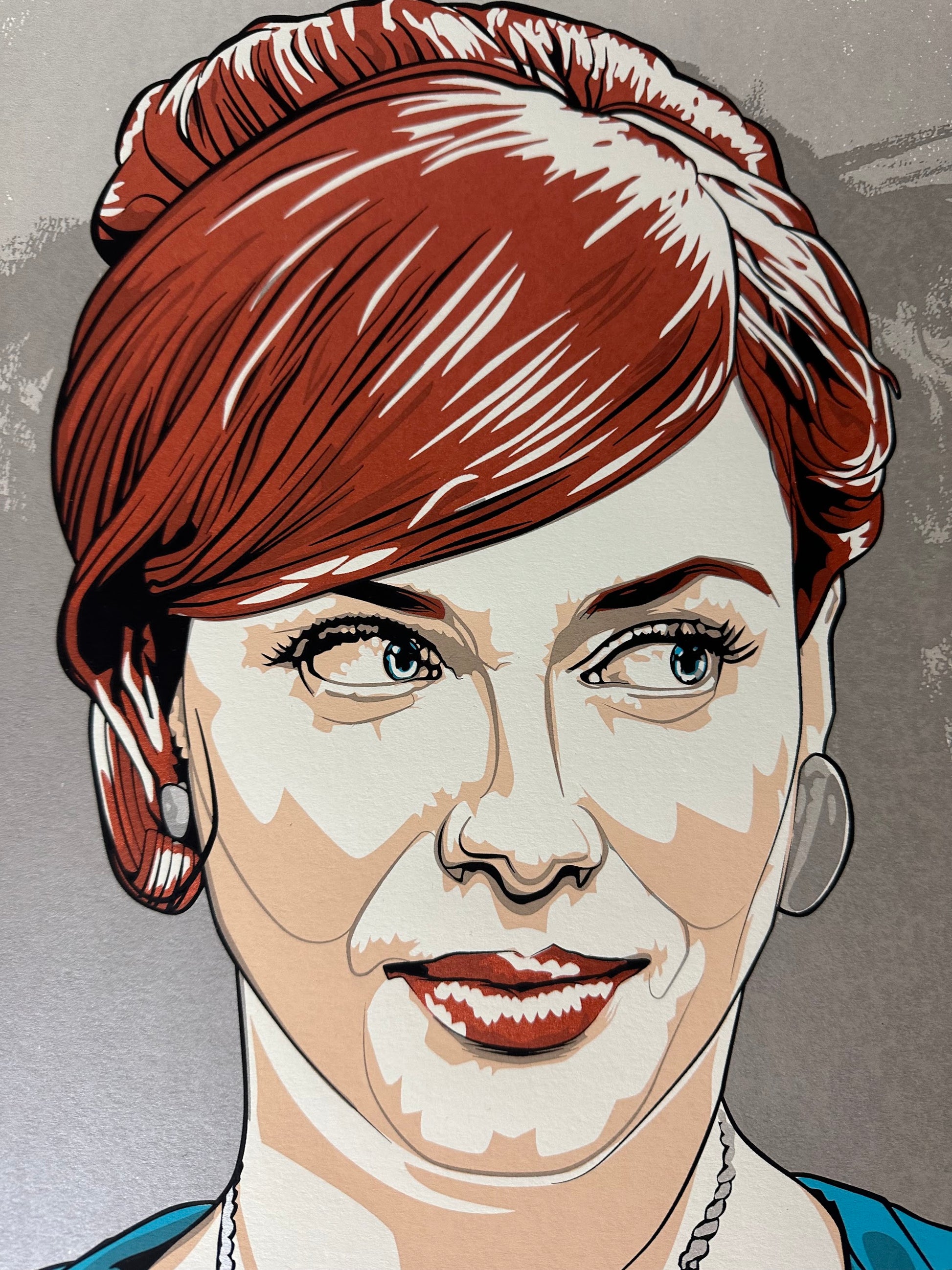 New Flesh - Mad Men Joan Harris Portrait 18x24 movie poster - detail image 2