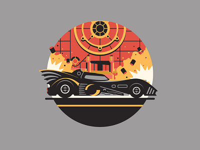 DKNG - Batmobile 12x12 art print - detail image 6
