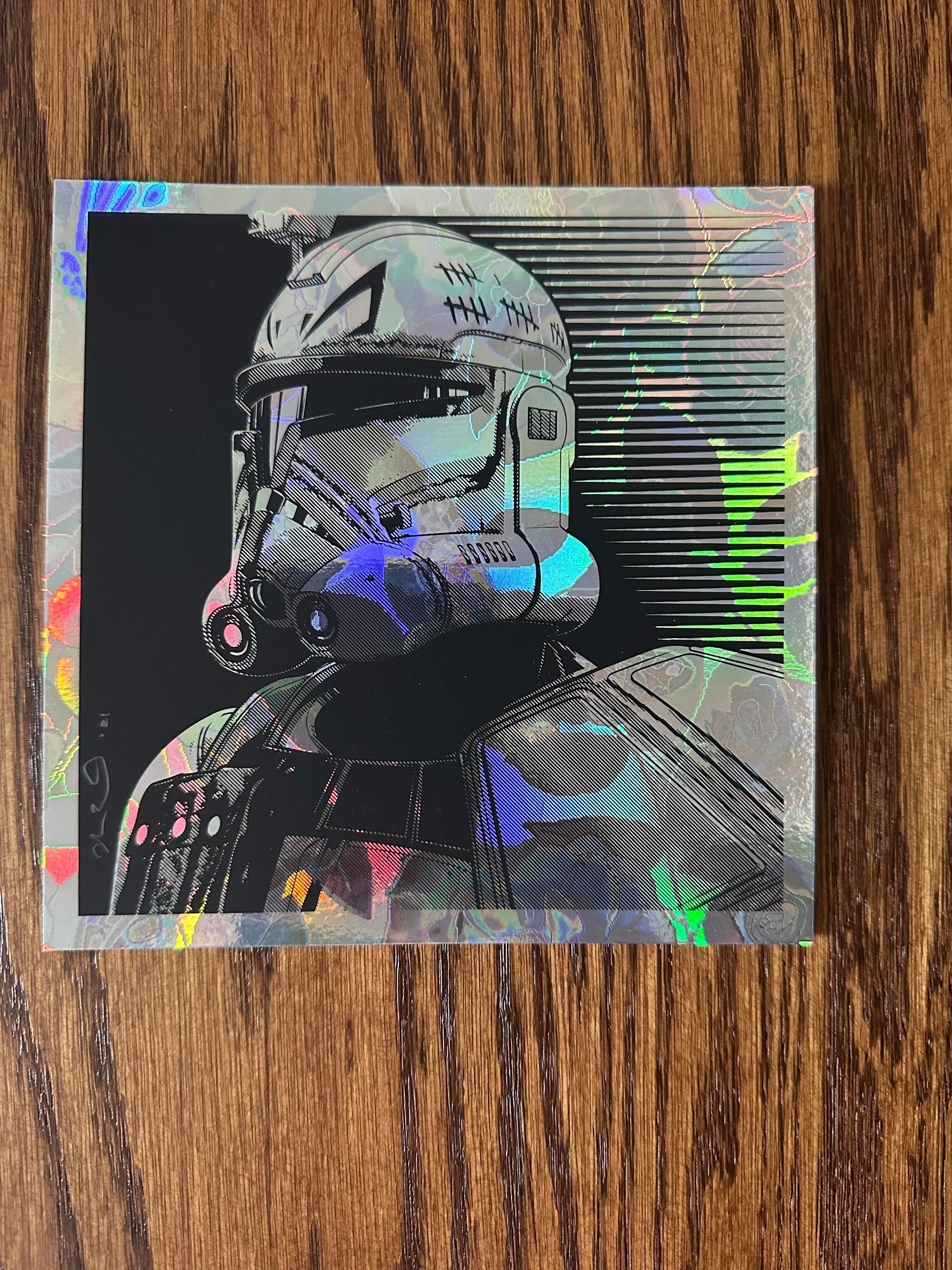 Joshua Budich - Star Wars Commander Rex Rose Foil Variant 6x6 art print