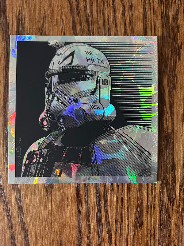 Joshua Budich - Star Wars Commander Rex Rose Foil Variant LE Art Print - 6 x 6