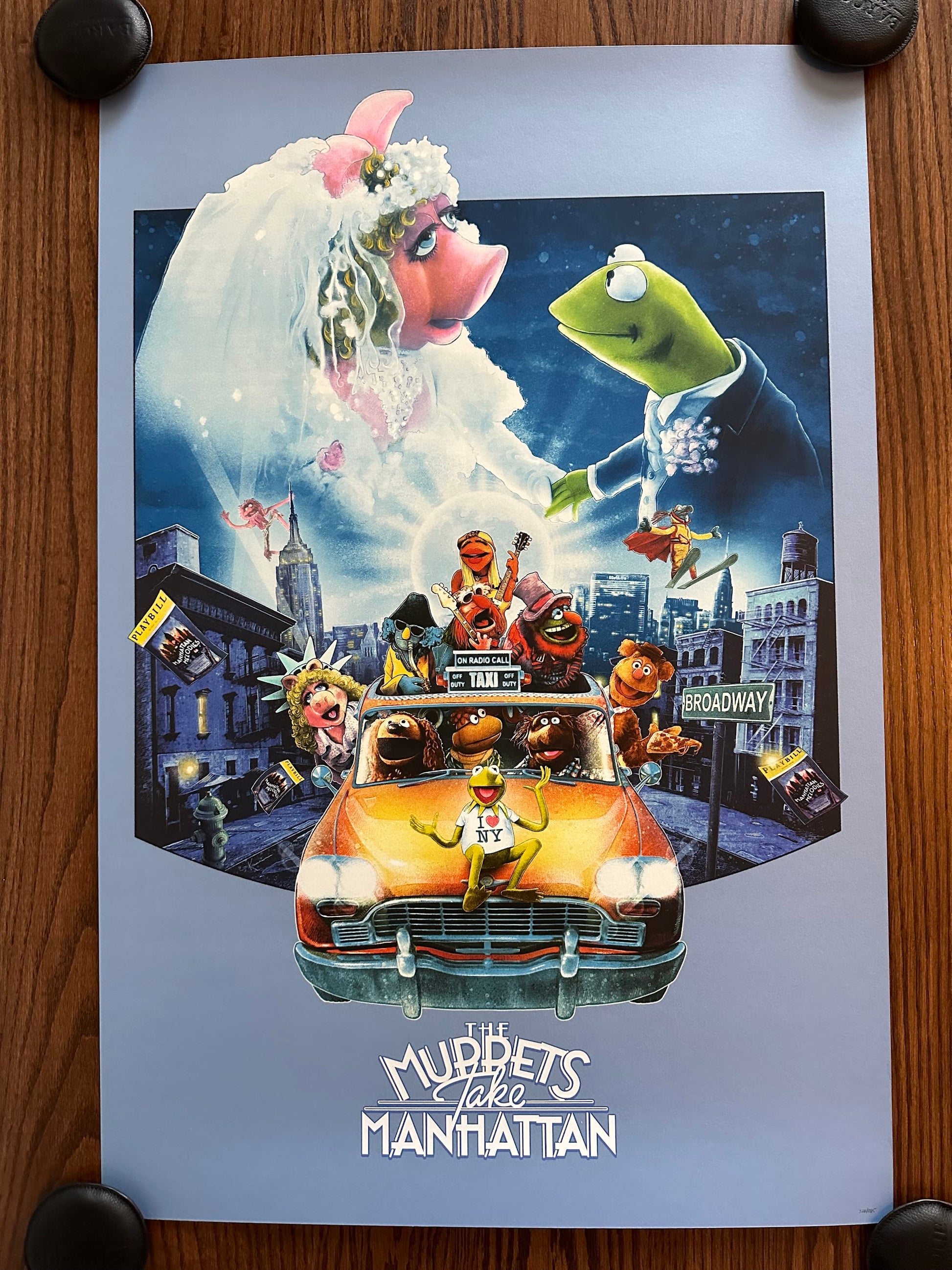 Kevin Wilson - Muppets take Manhattan 24x36 movie poster