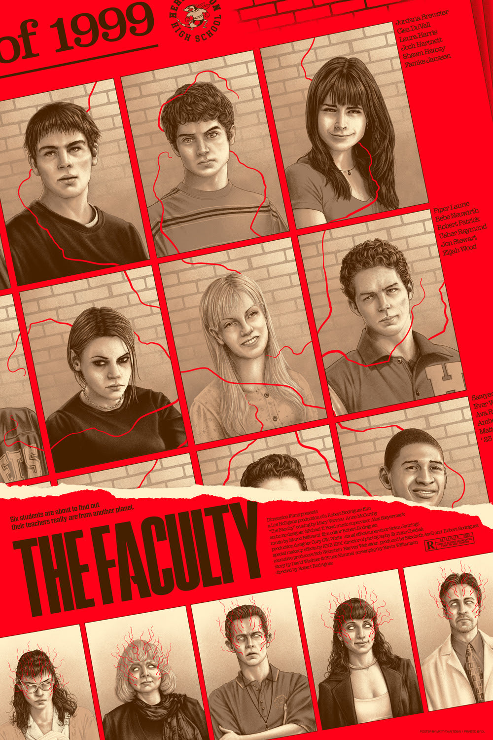 Matt Ryan Tobin - The Faculty GID Variant 24x36 movie poster - detail image 9