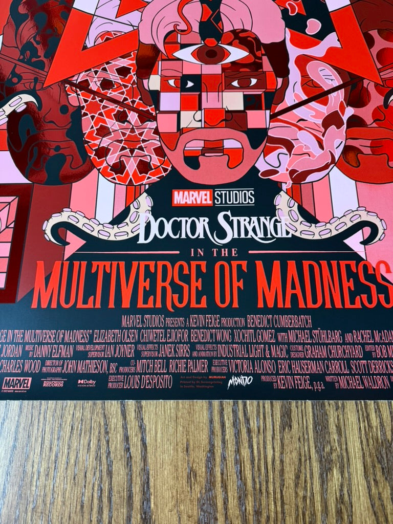 Murugiah - Doctor Strange Multiverse of Madness Red Foil Variant - 24x36 - Limited Edition Poster