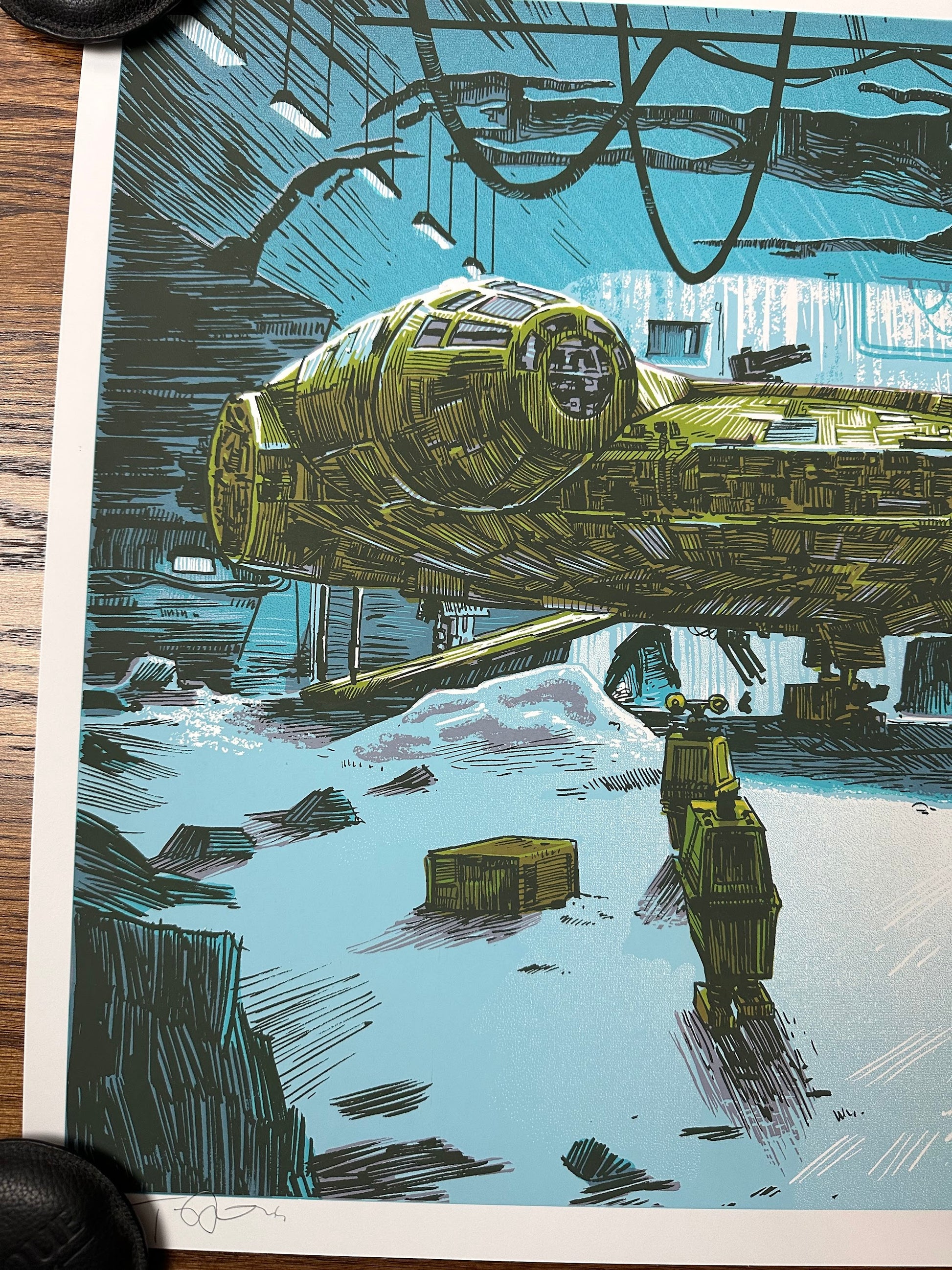 Tim Doyle - Star Wars Millennium Falcon 30x20 movie poster - detail image 2