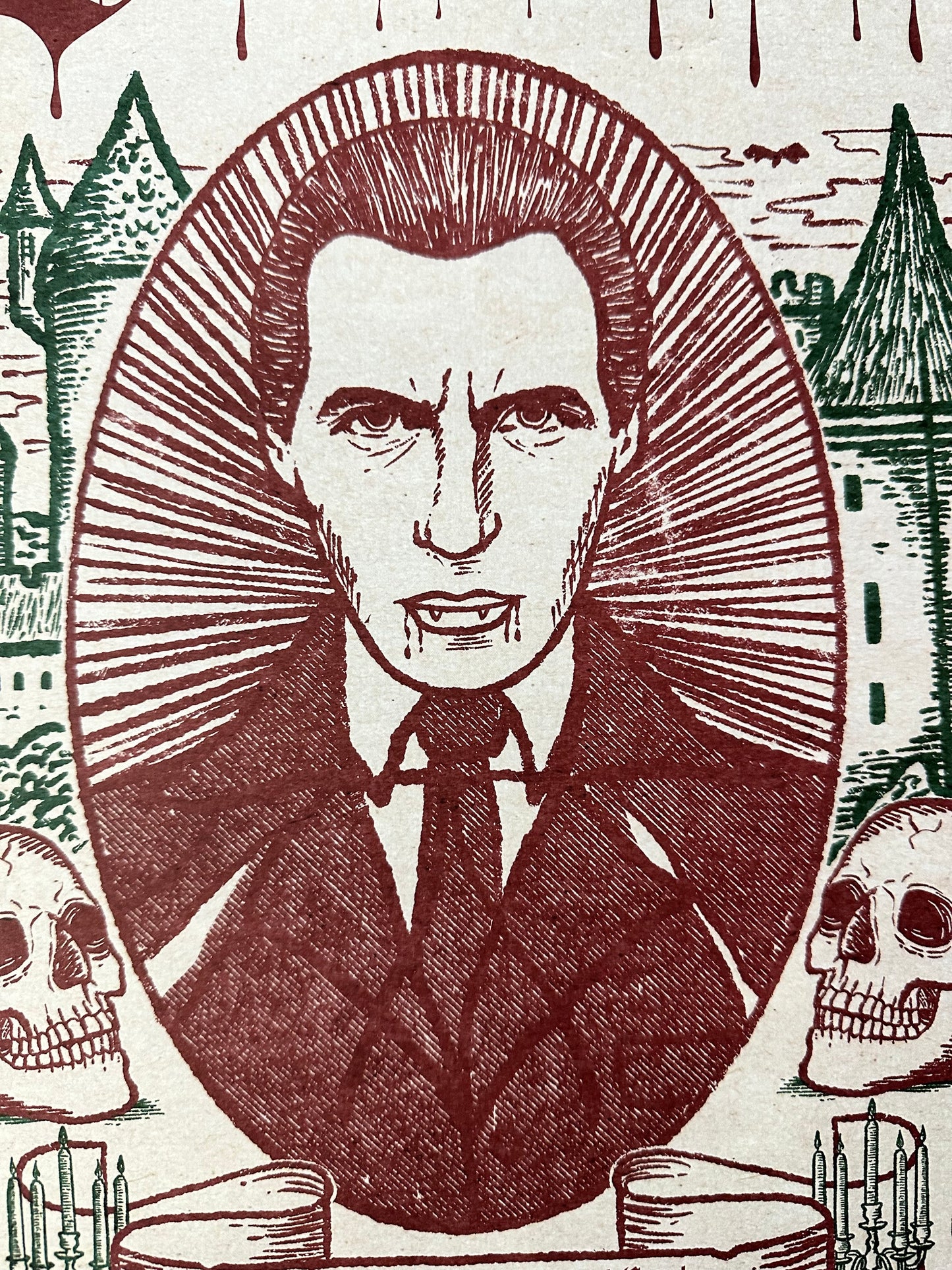 Sarah Sumeray - Horror of Dracula 13x19 art print - detail image 2