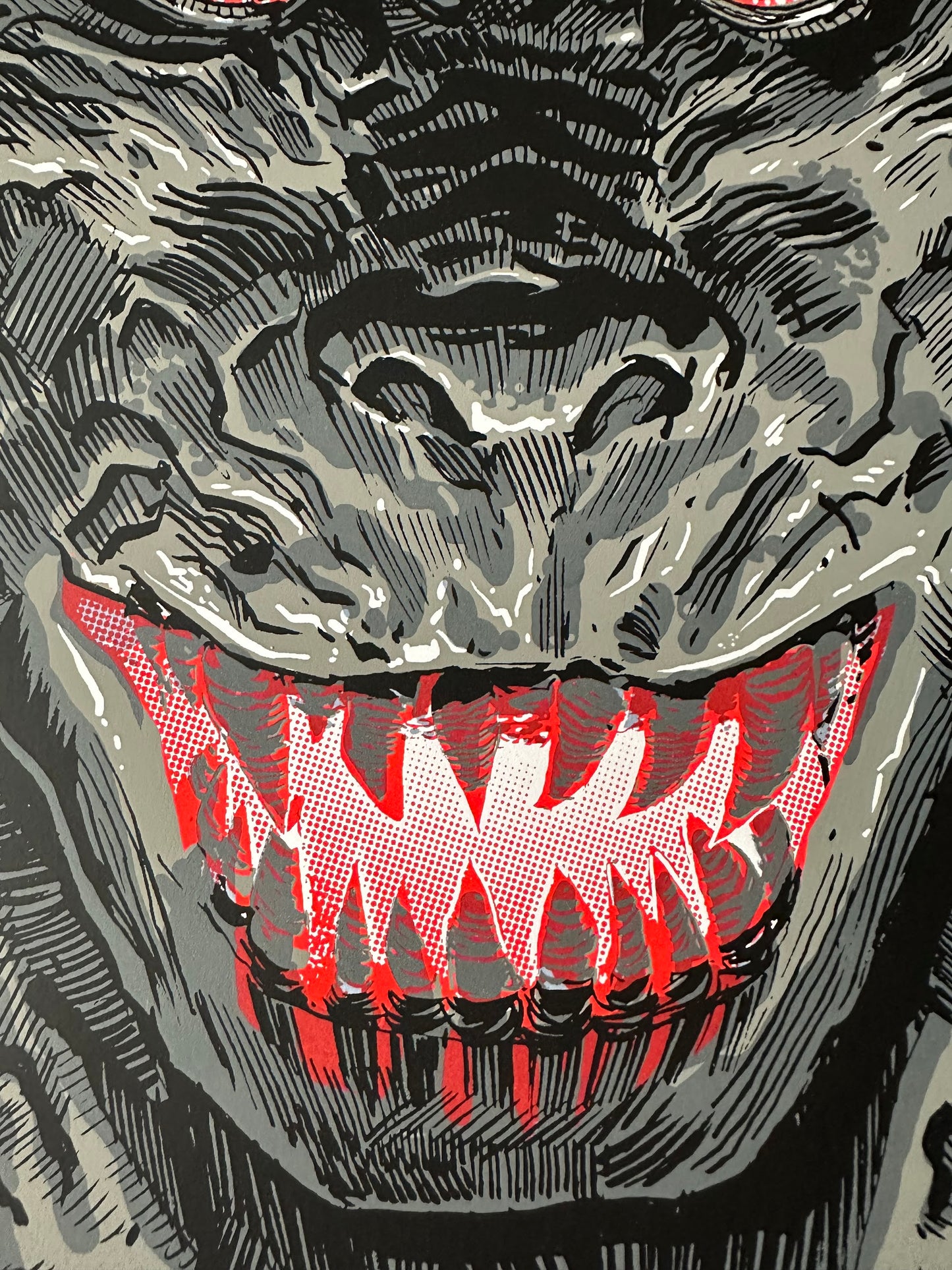 Tim Doyle - Godzilla 1954 Portrait 12x16 art print - detail image 3